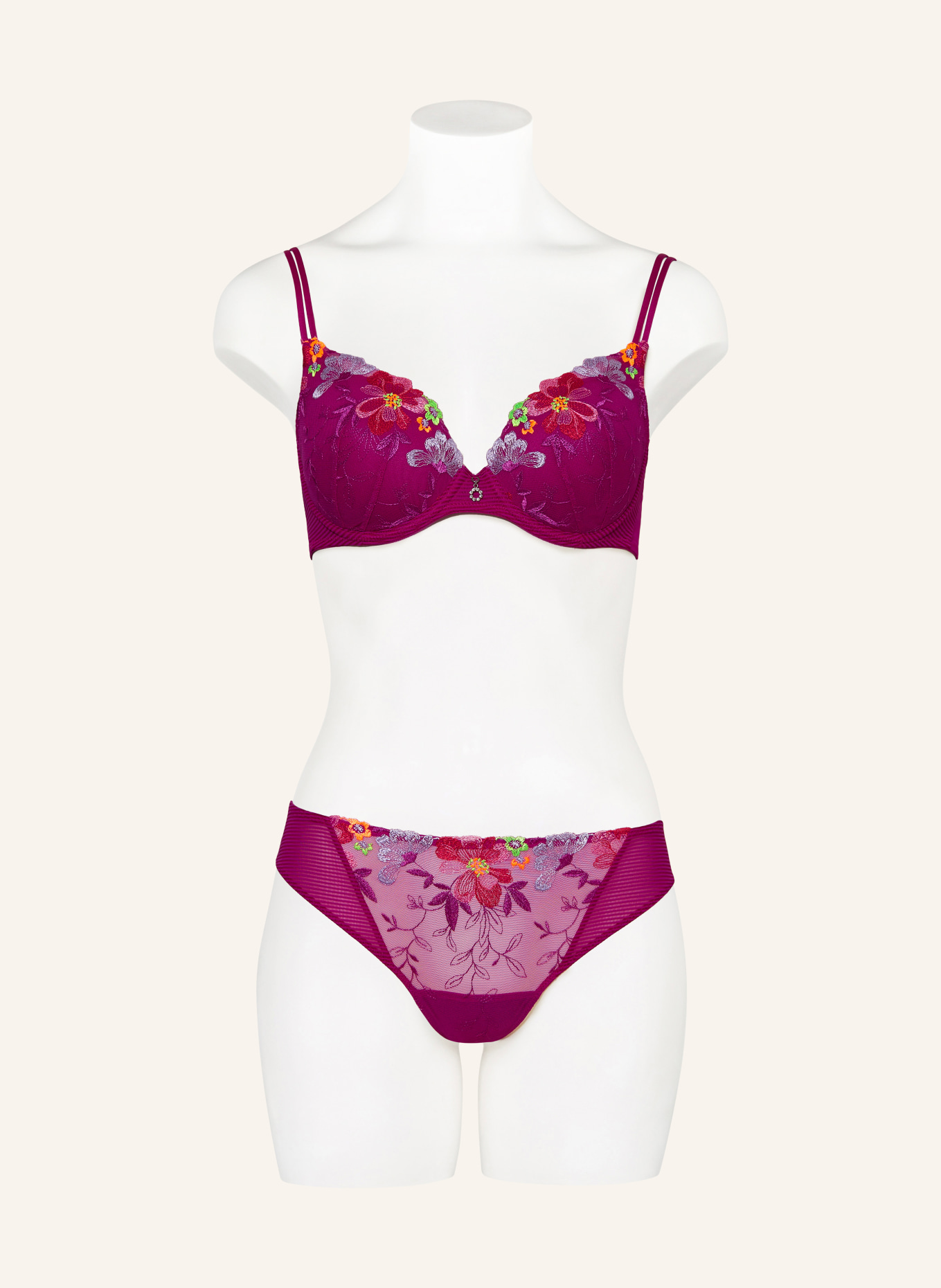 MARIE JO Slip ODILLY: FUCHSIA / ORANGE FLUO / VERT FLUO