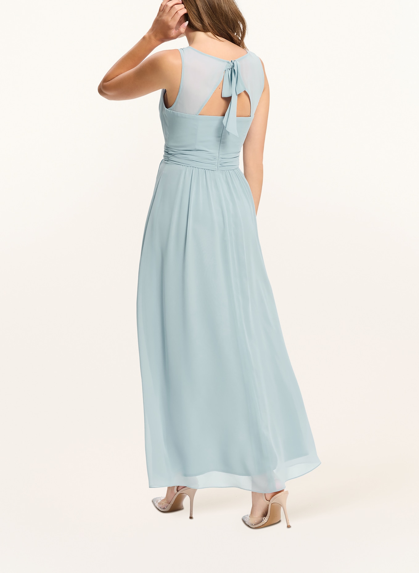 SWING Robe de soirée avec découpes: BLEU CLAIR