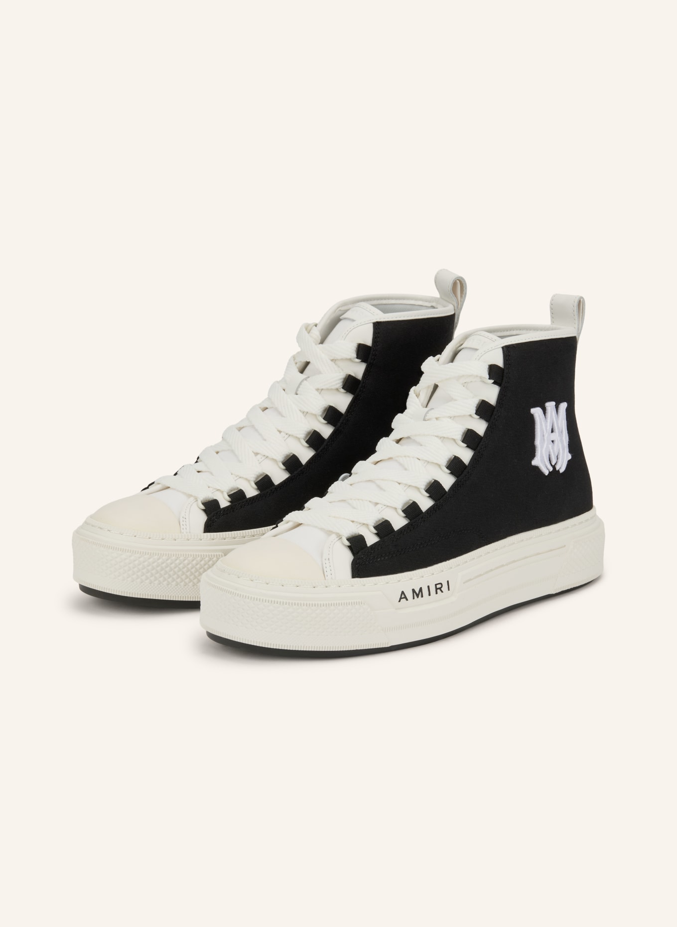 AMIRI Hightop-Sneaker COURT: SCHWARZ / WEISS