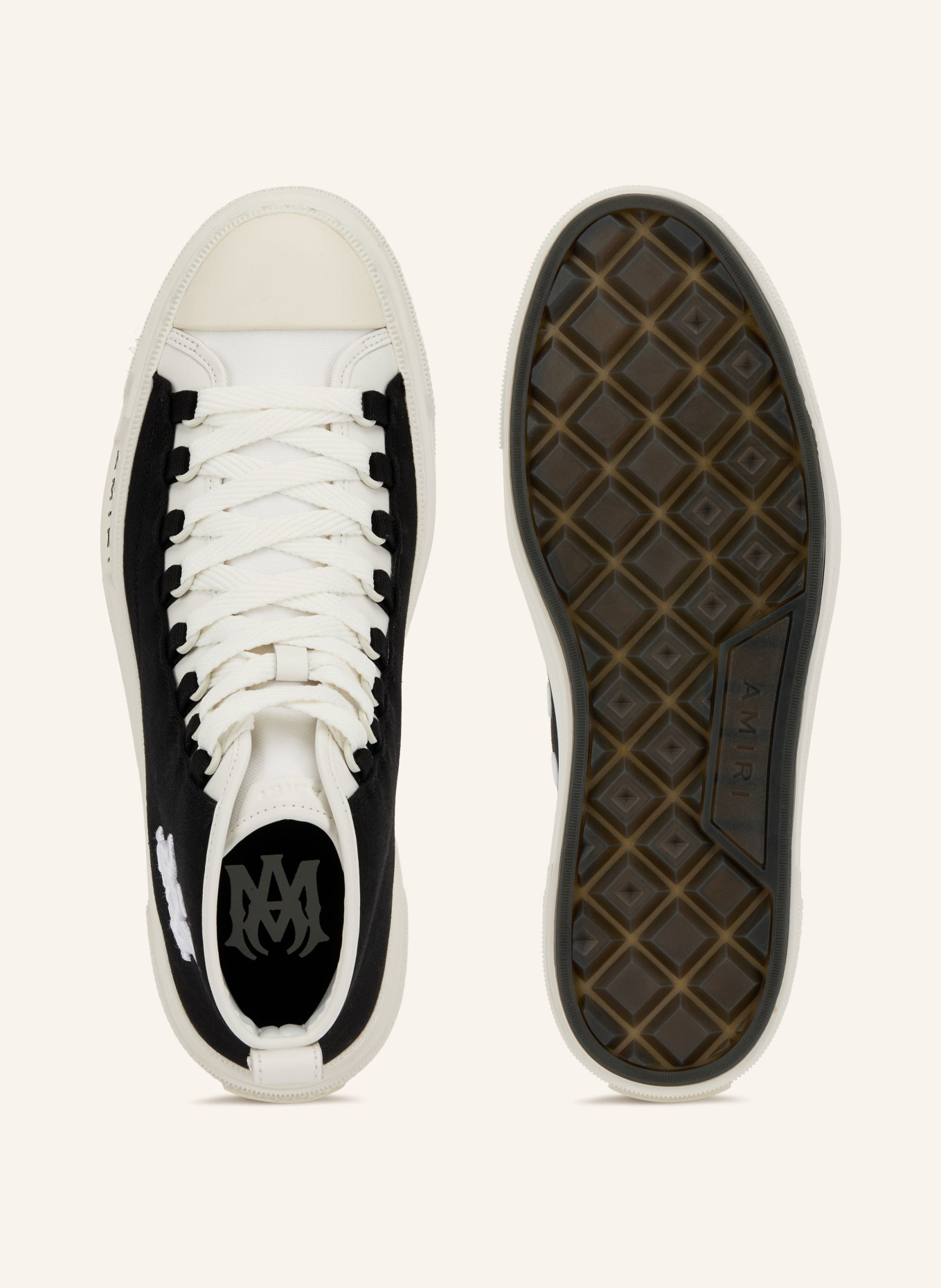 AMIRI Hightop-Sneaker COURT: SCHWARZ / WEISS