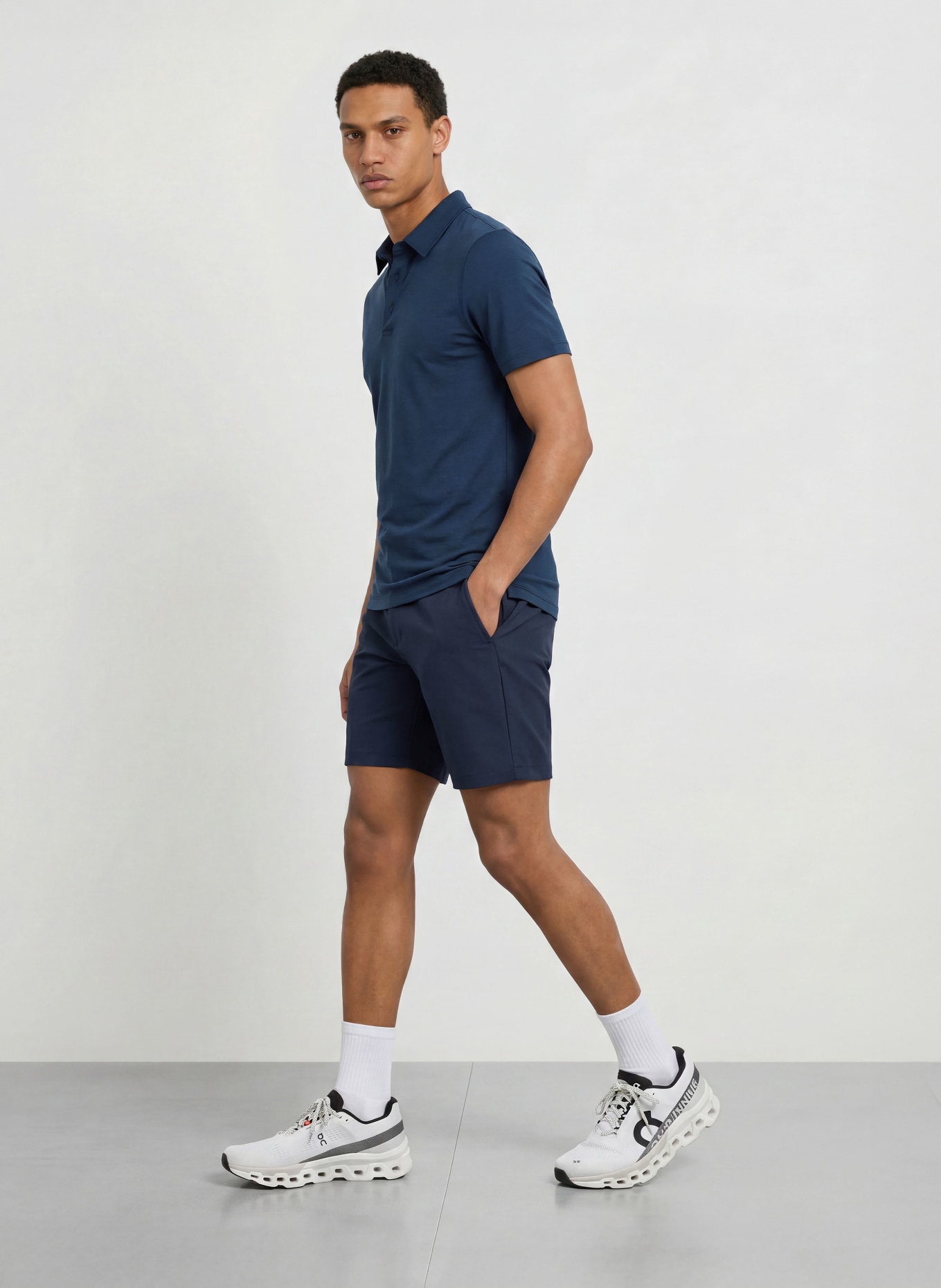 lululemon Funkcyjna koszulka polo EVOLUTION: GRANATOWY