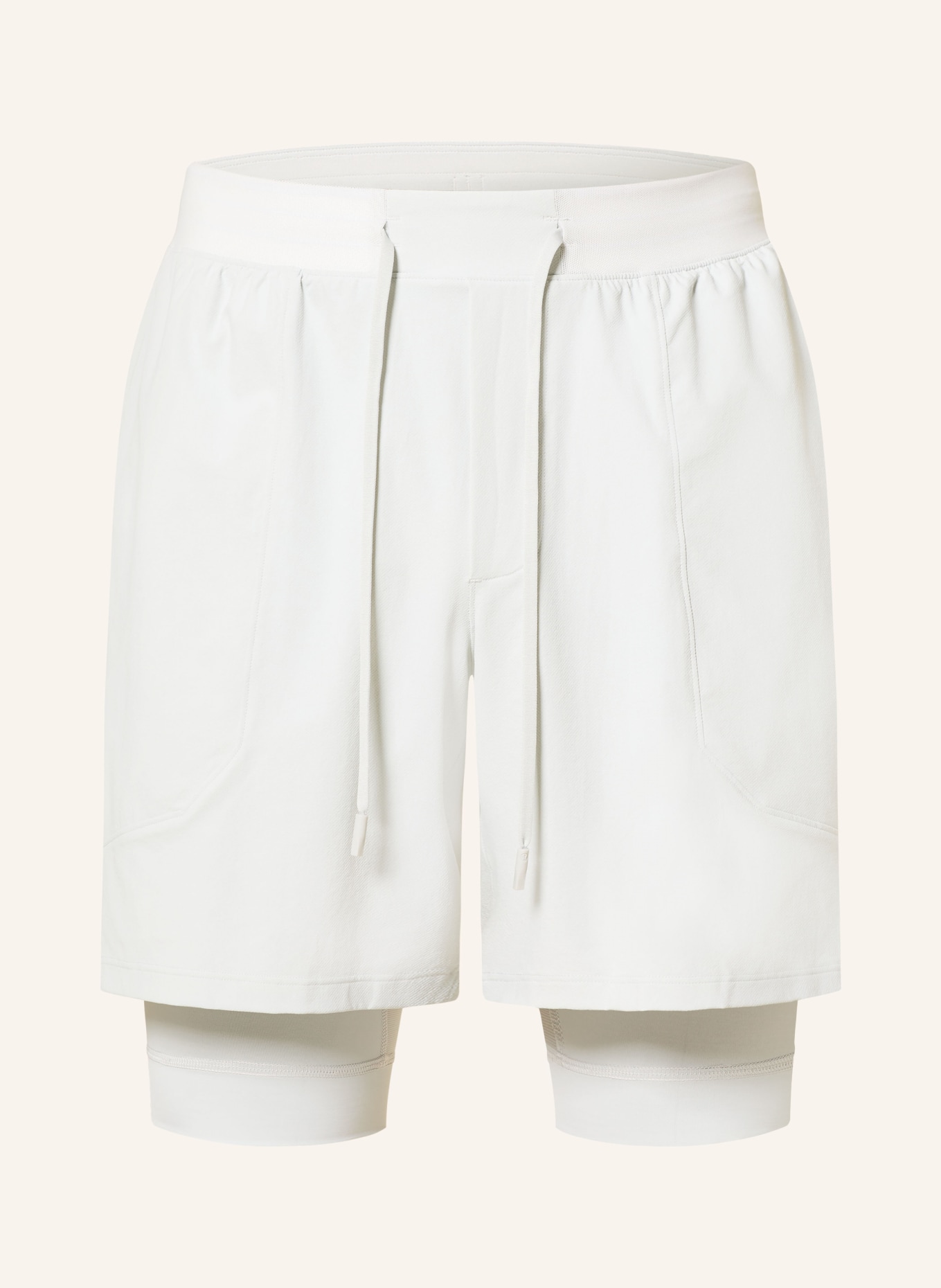 lululemon Szorty treningowe 2 w 1 LICENSE TO TRAIN 7IN: JASNOCZARY