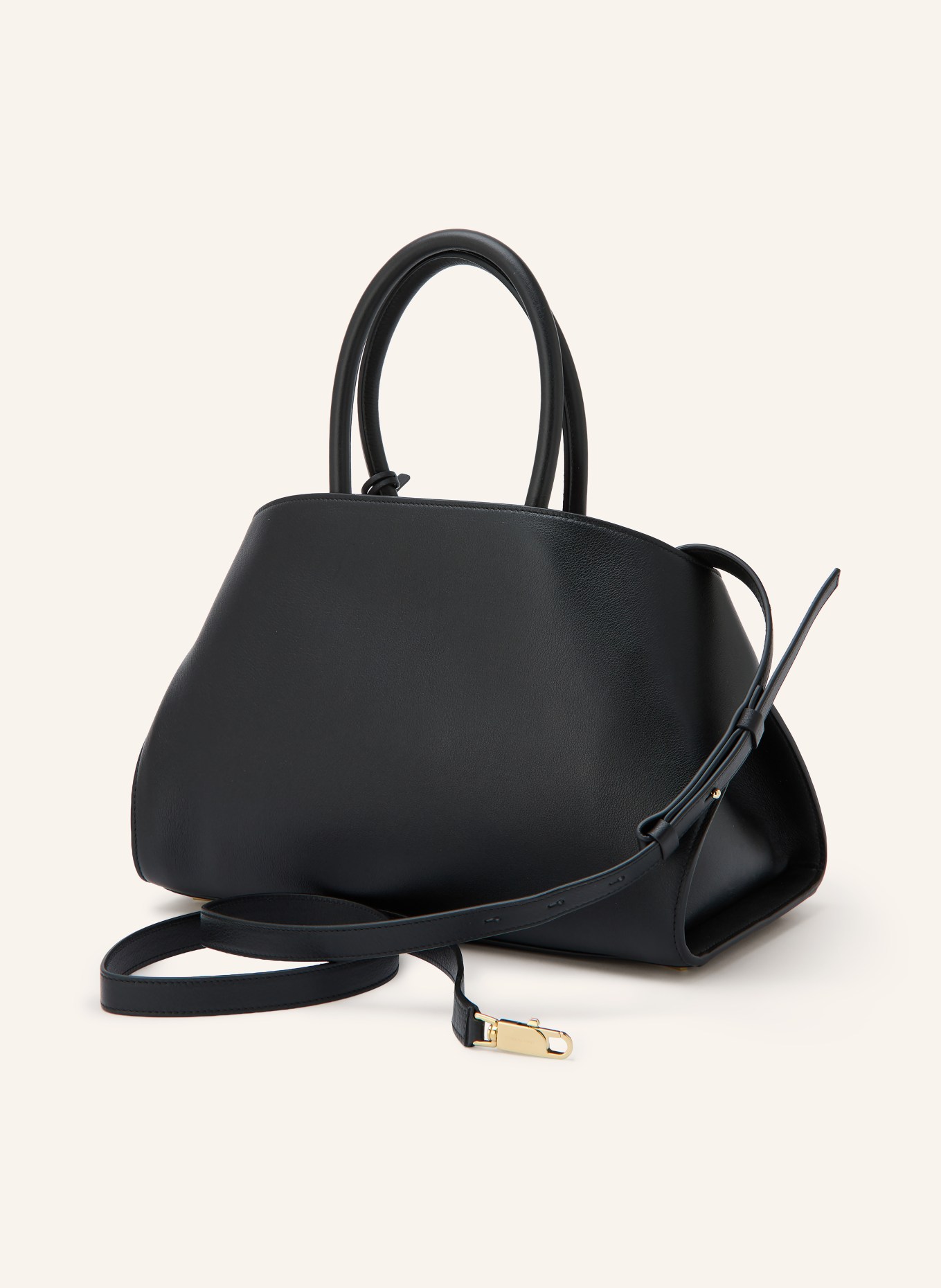 FERRAGAMO Handbag HUG SOFT: BLACK / GOLD
