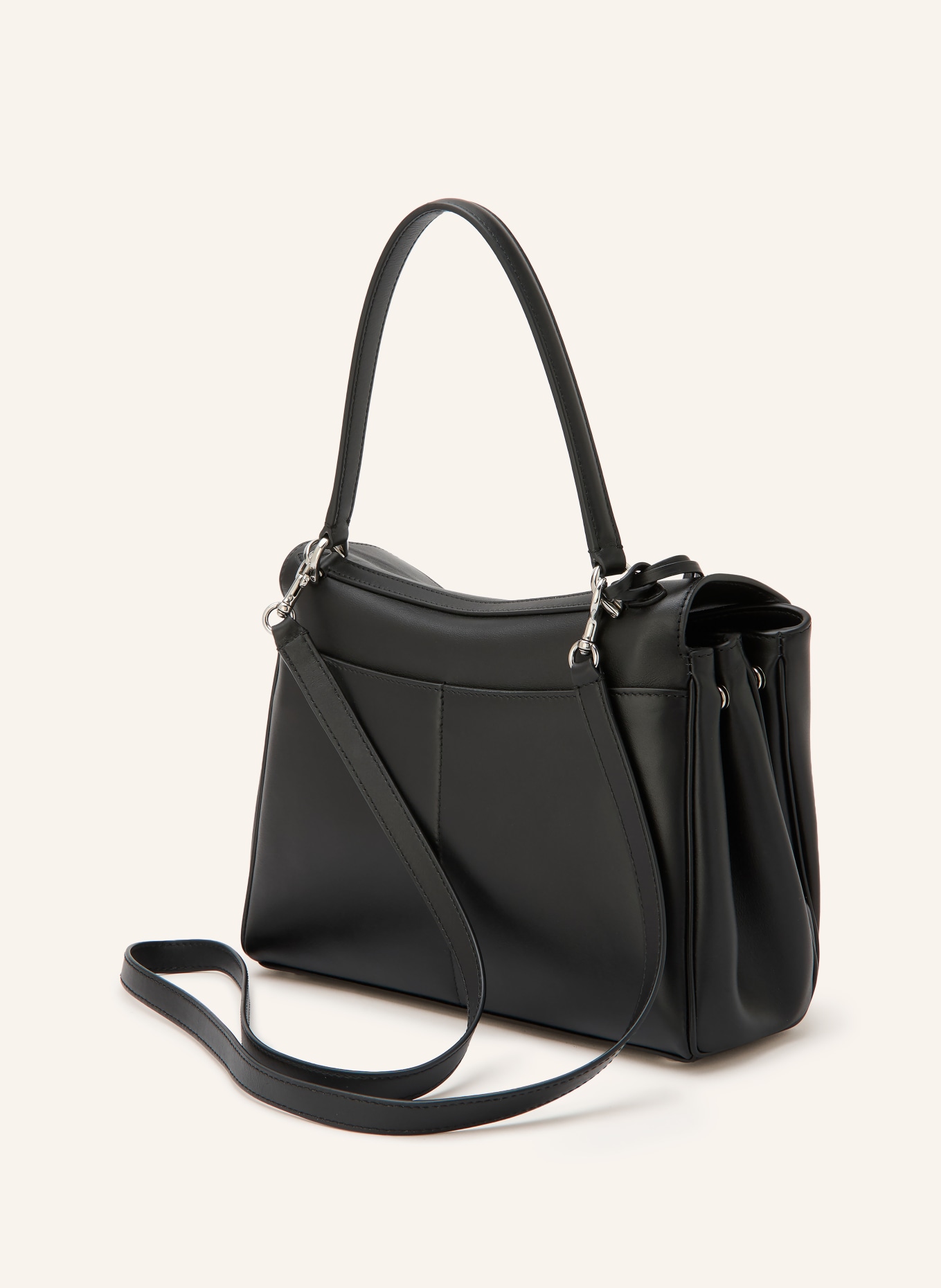 BALENCIAGA Schultertasche: SCHWARZ / SILBER
