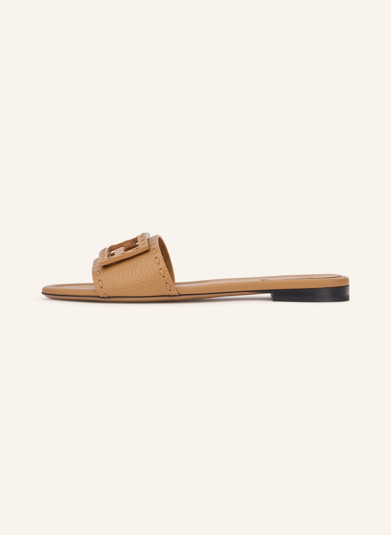 FENDI Pantoletten: HELLBRAUN