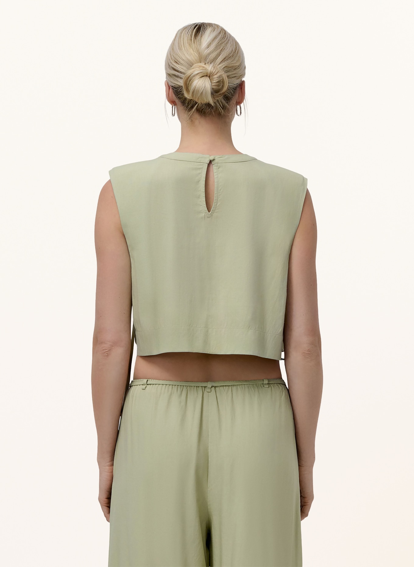 LeGer Studio Blouse top HANKE with linen: LIGHT GREEN