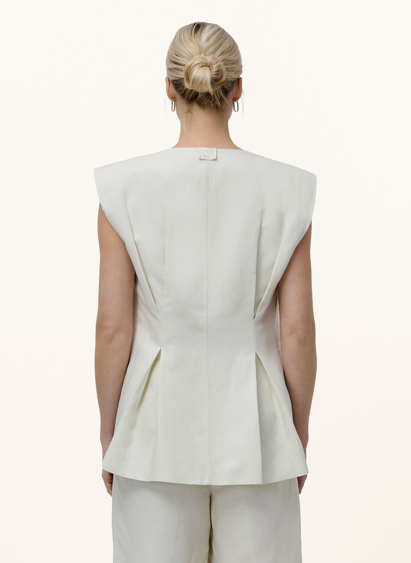 LeGer Studio Blazer vest FREJ met linnen: CRÈME