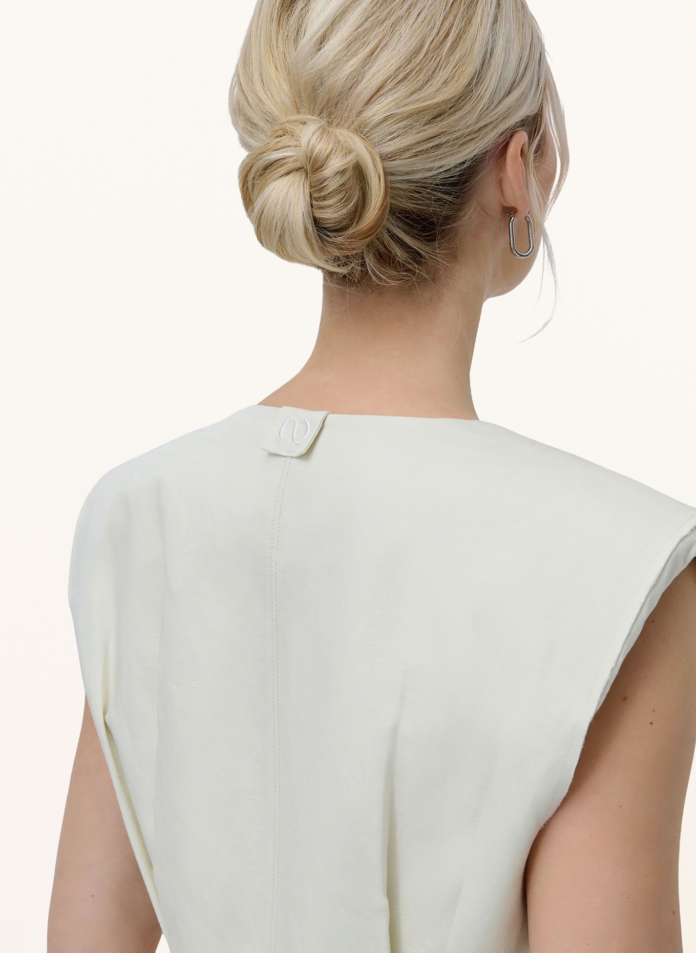 LeGer Studio Blazer vest FREJ met linnen: CRÈME