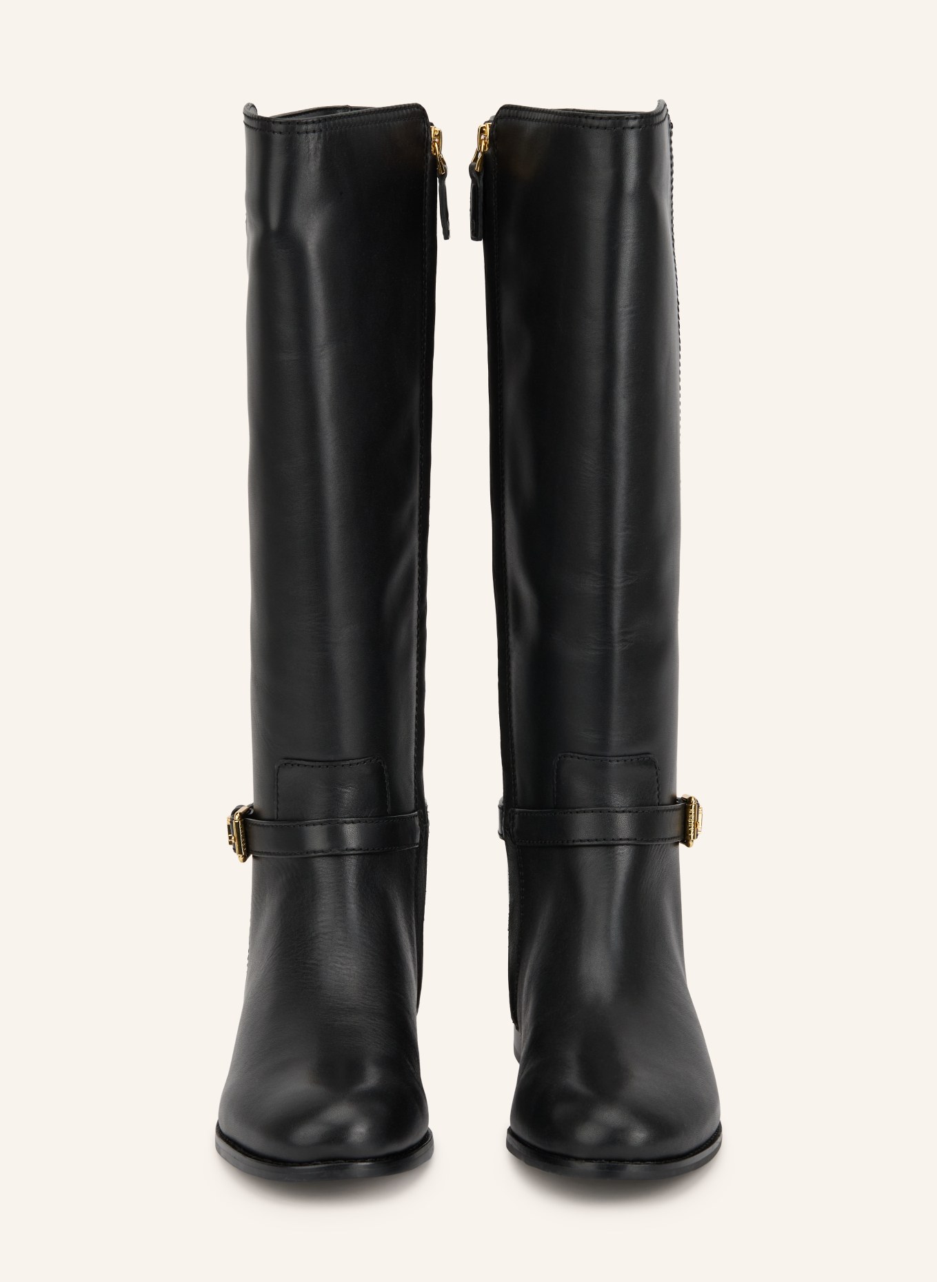 LAUREN RALPH LAUREN Stiefel: SCHWARZ / GOLD