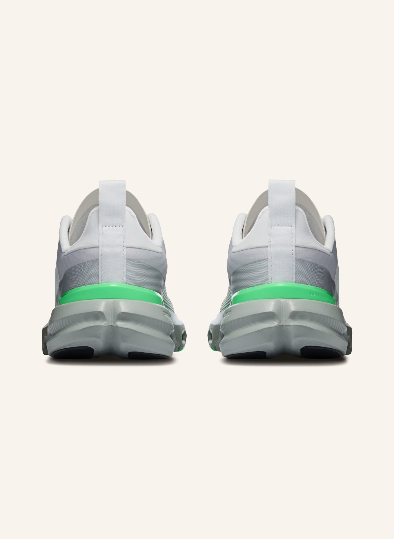 On CLOUDPULSE NEXT fitness shoes: LIGHT GRAY / NEON GREEN