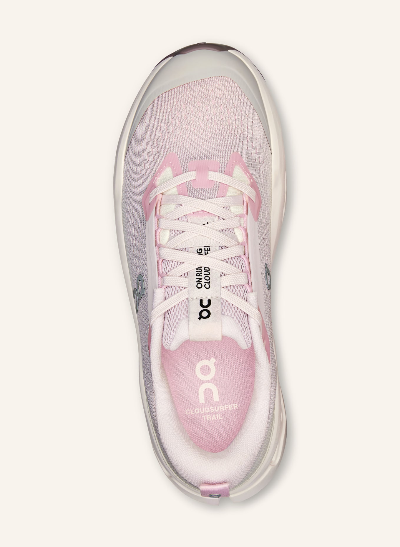 On Trailrunningschoenen CLOUDSURFER TRAIL 2: ROSE CLAIR / ROZE