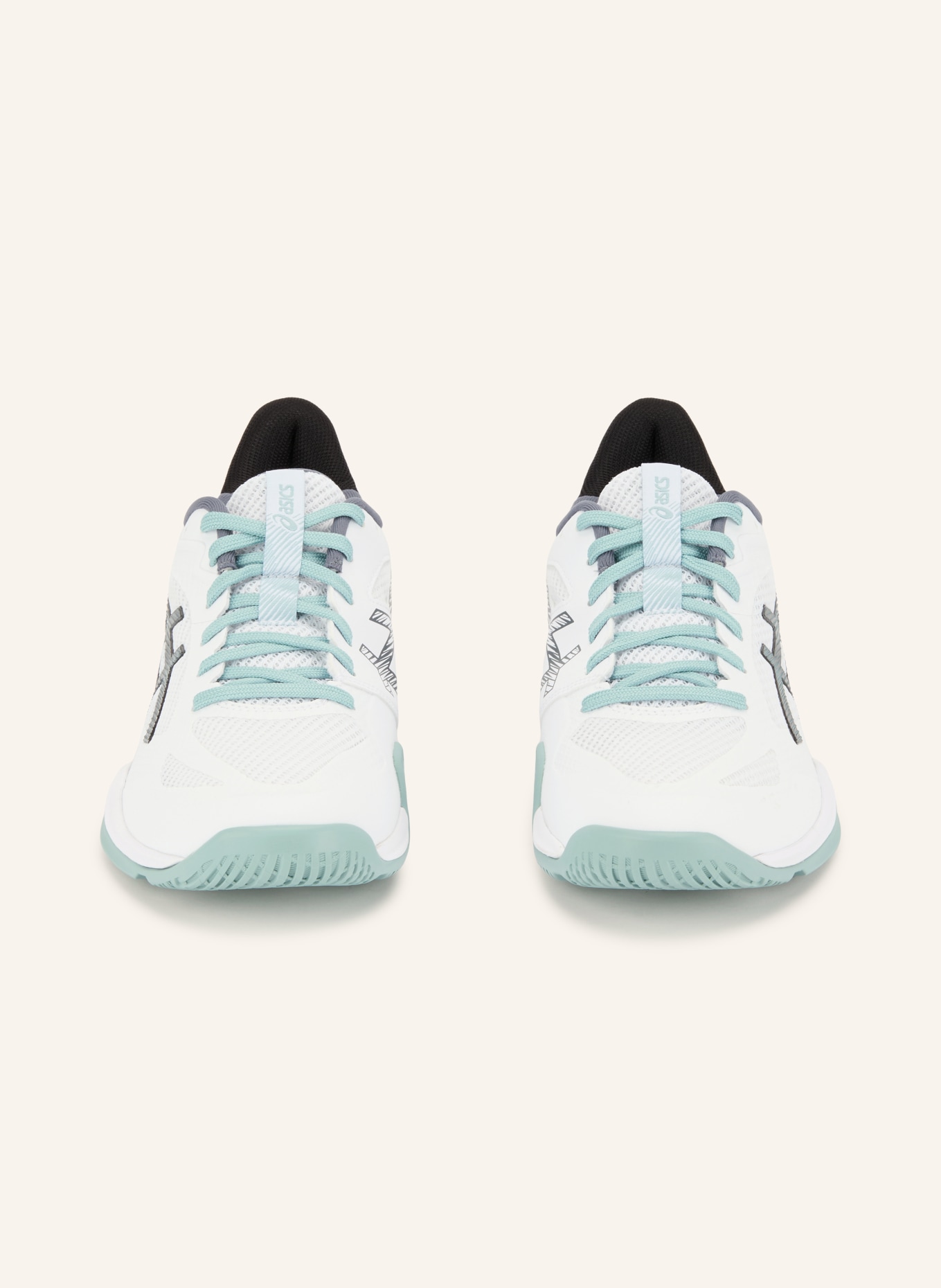 ASICS Indoorschuhe BLADE FF 2: WEISS / MINT / SCHWARZ