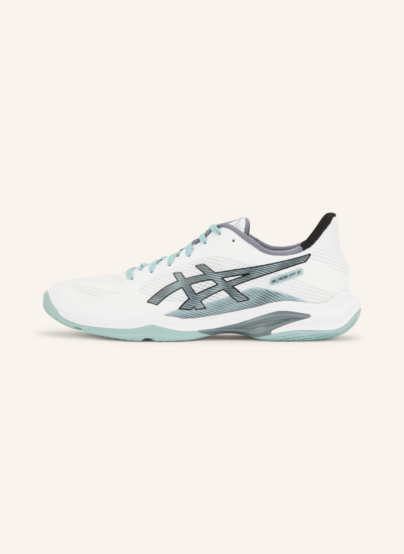 ASICS Indoorschuhe BLADE FF 2: WEISS / MINT / SCHWARZ