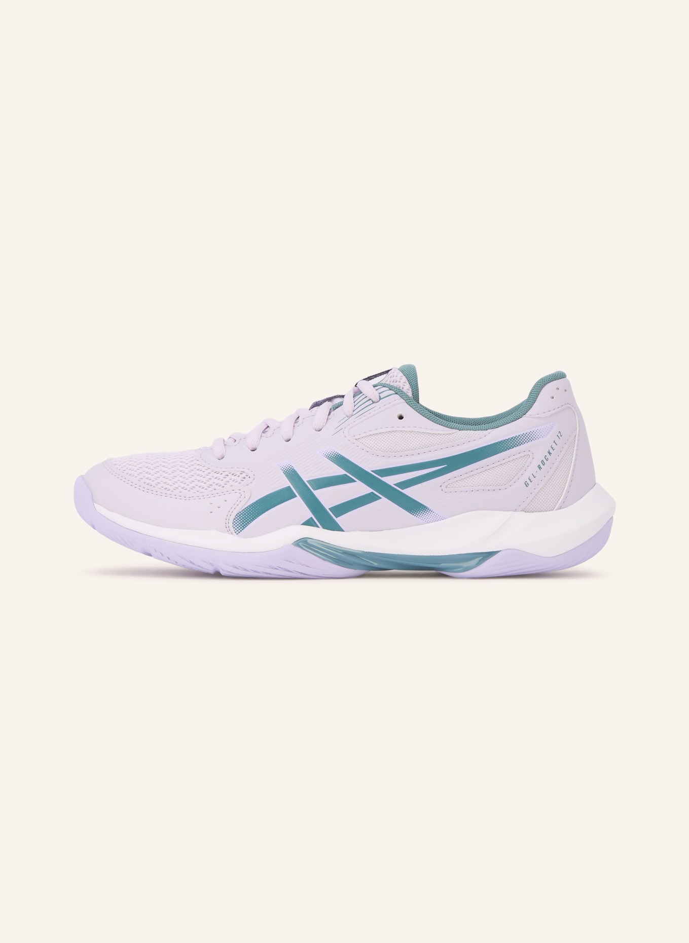 ASICS Chaussures d'intérieur GEL-ROCKET 12: LILAS CLAIR / BLEU PÉTROLE
