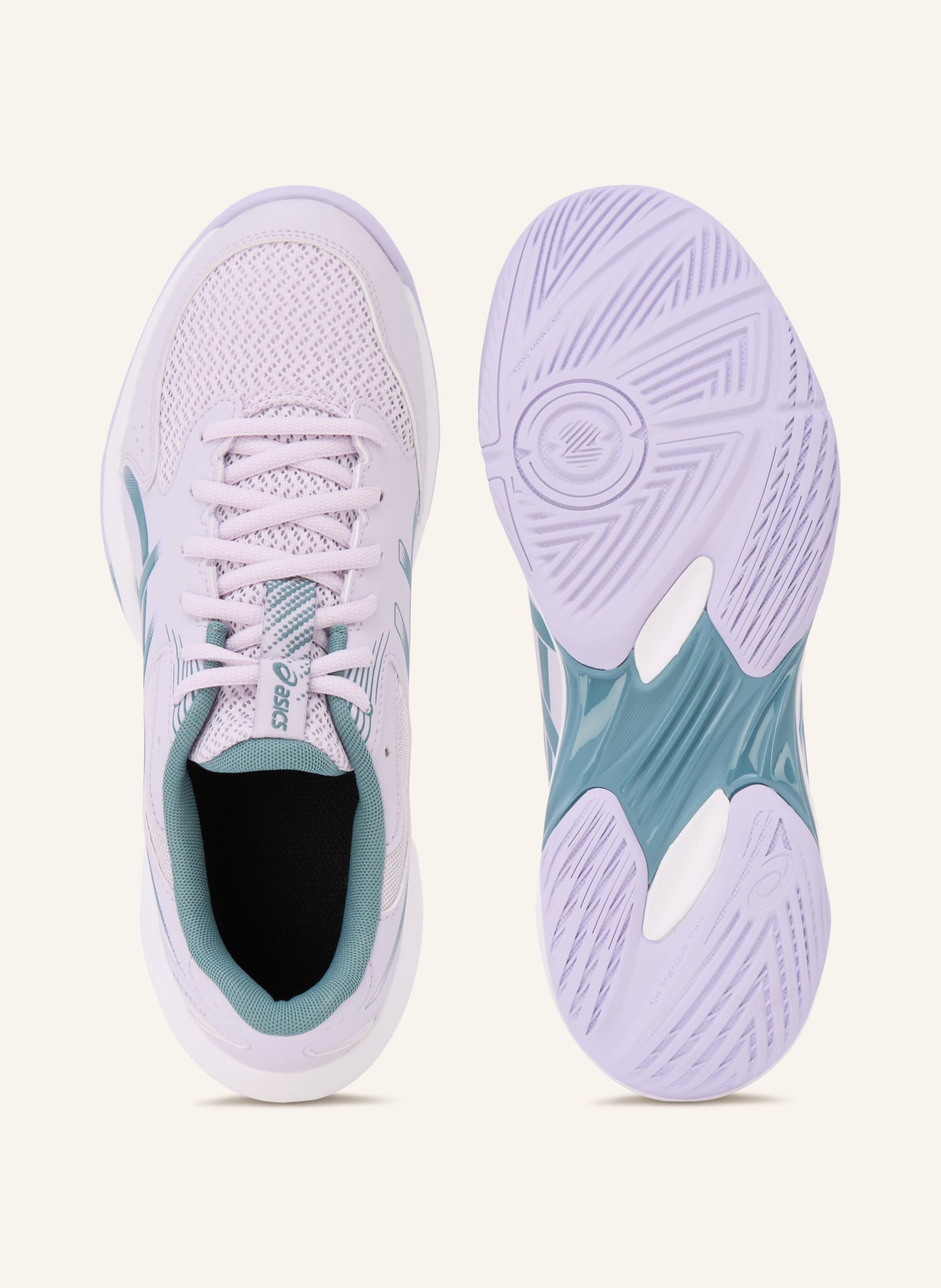 ASICS Chaussures d'intérieur GEL-ROCKET 12: LILAS CLAIR / BLEU PÉTROLE
