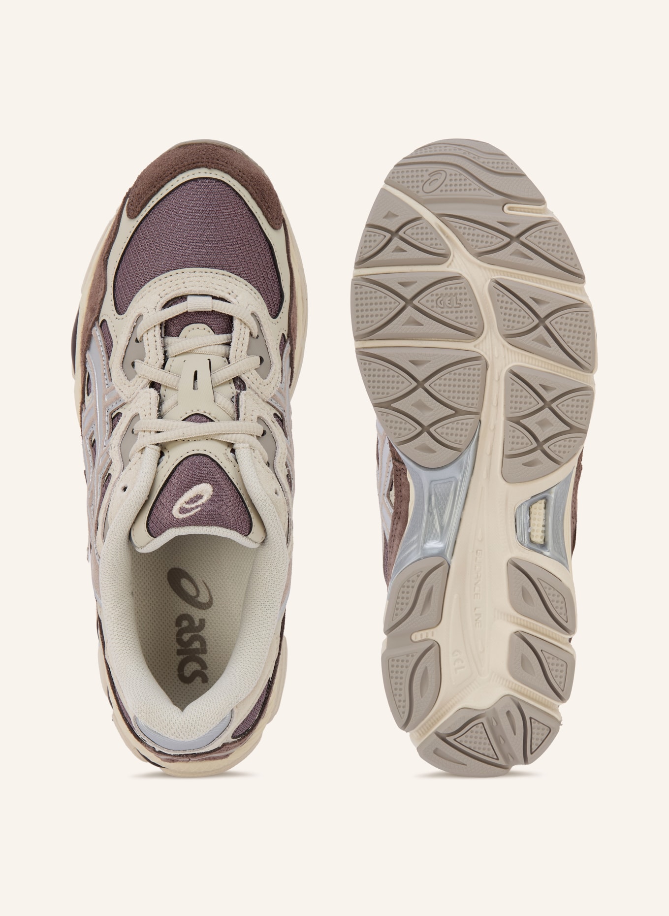 ASICS Sneaker GEL-NYC: BRAUN / SILBER / BEIGE