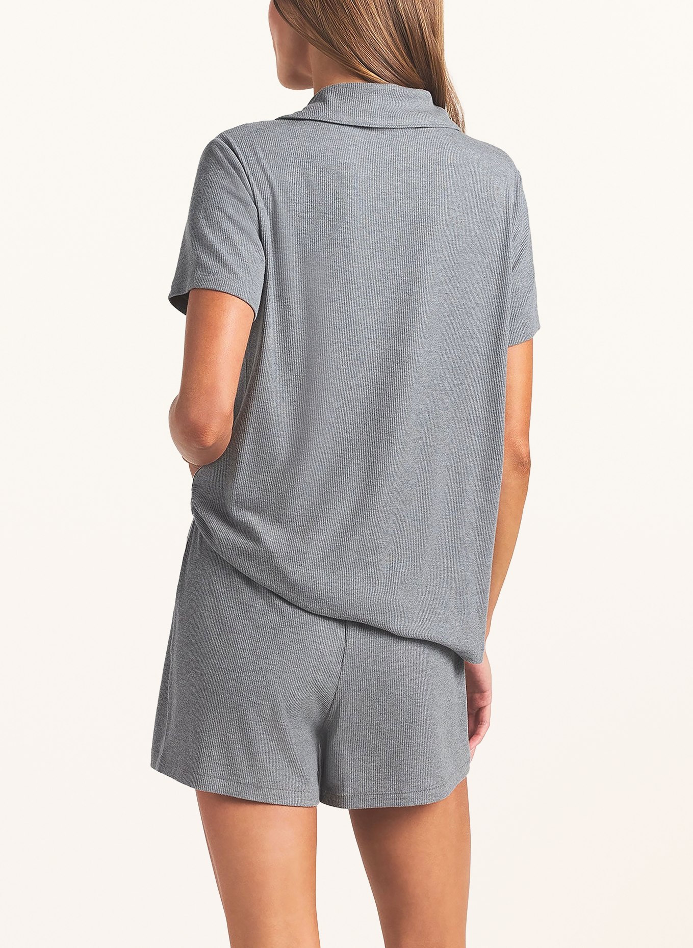 SKIMS Piżama z szortami SOFT LOUNGE: HEATHER GREY