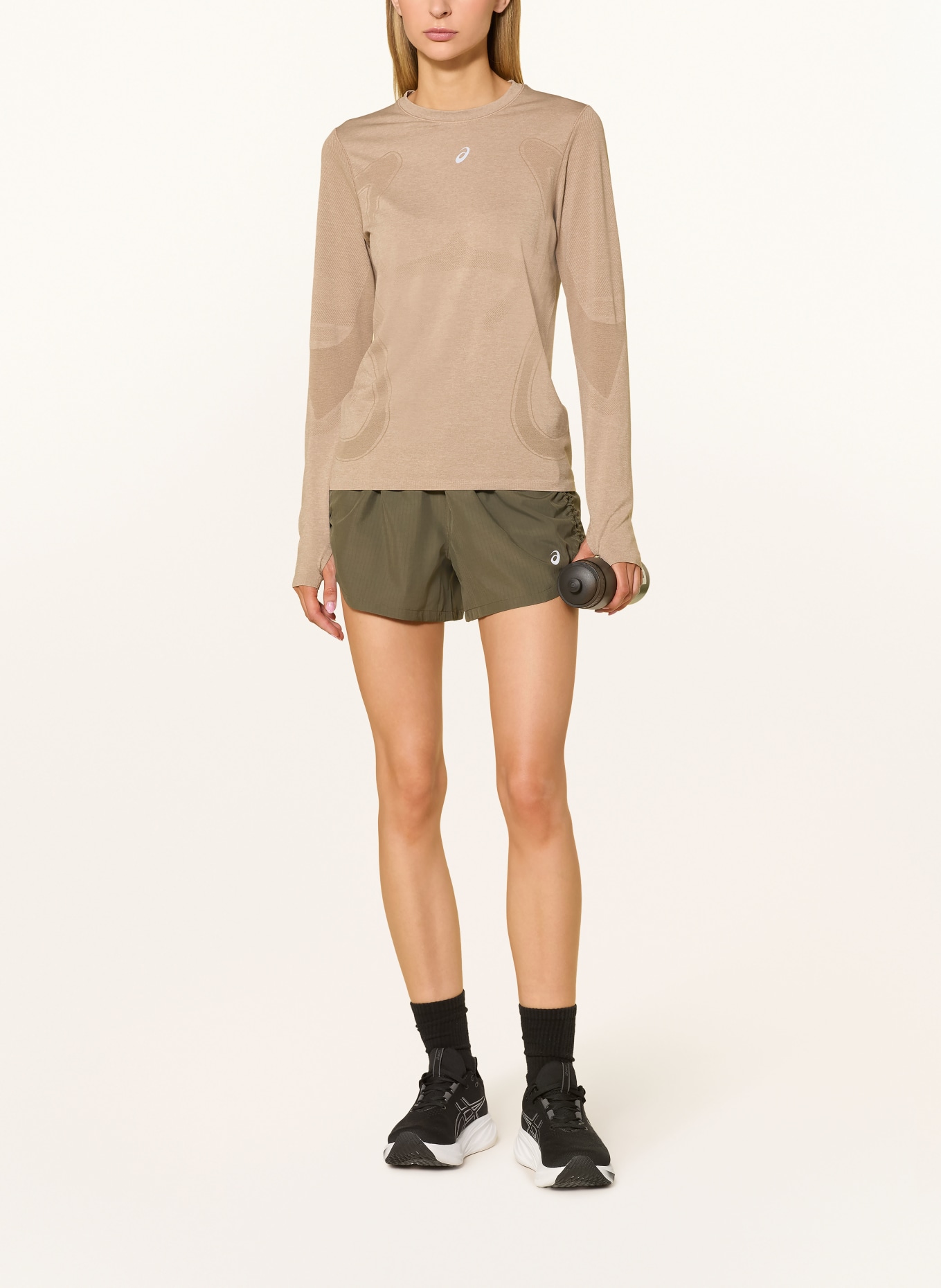 ASICS Hardloopshirt ROAD SEAMLESS LS: CAMEL