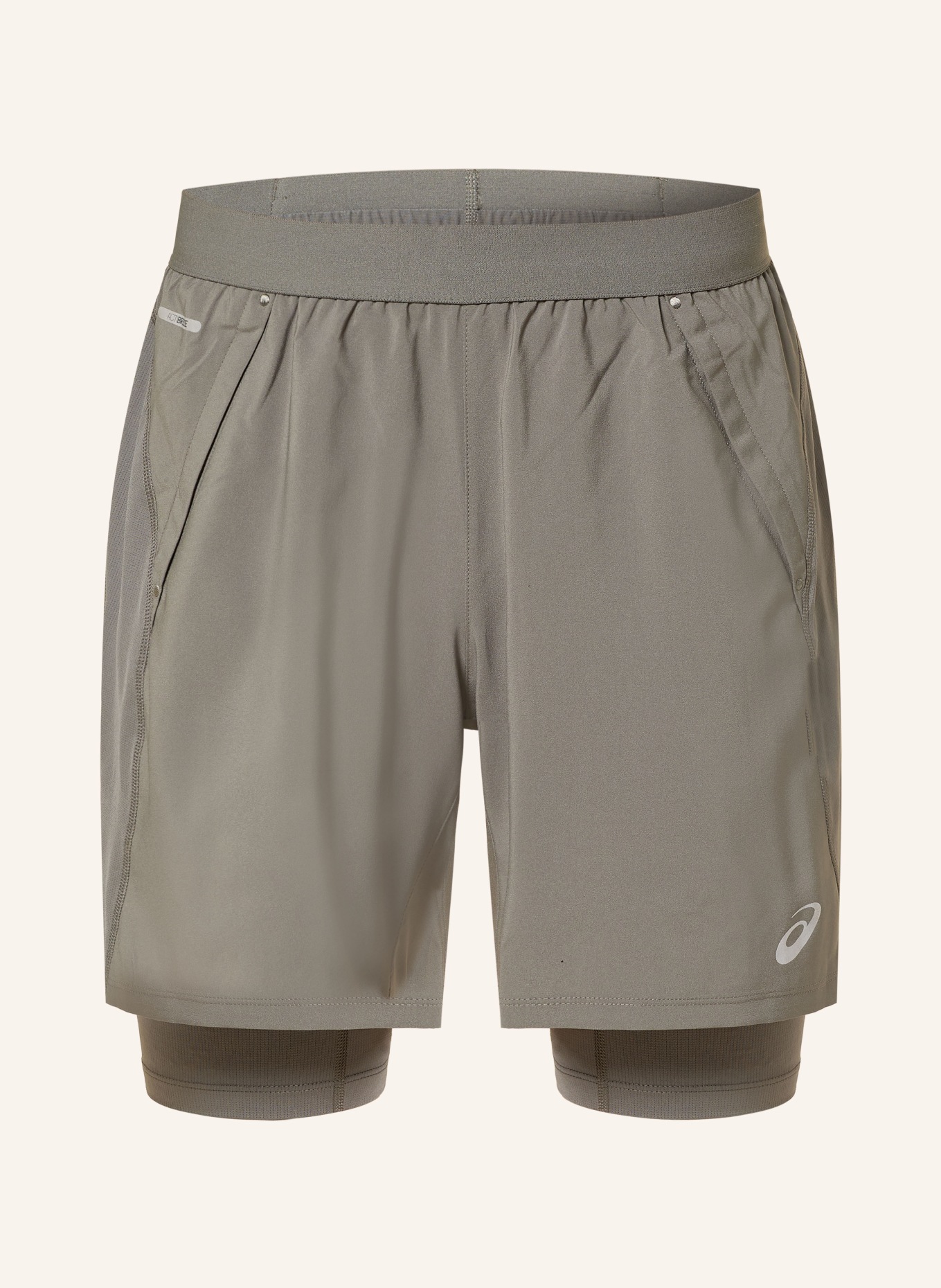 ASICS 2-in-1-Laufshorts ROAD: KHAKI