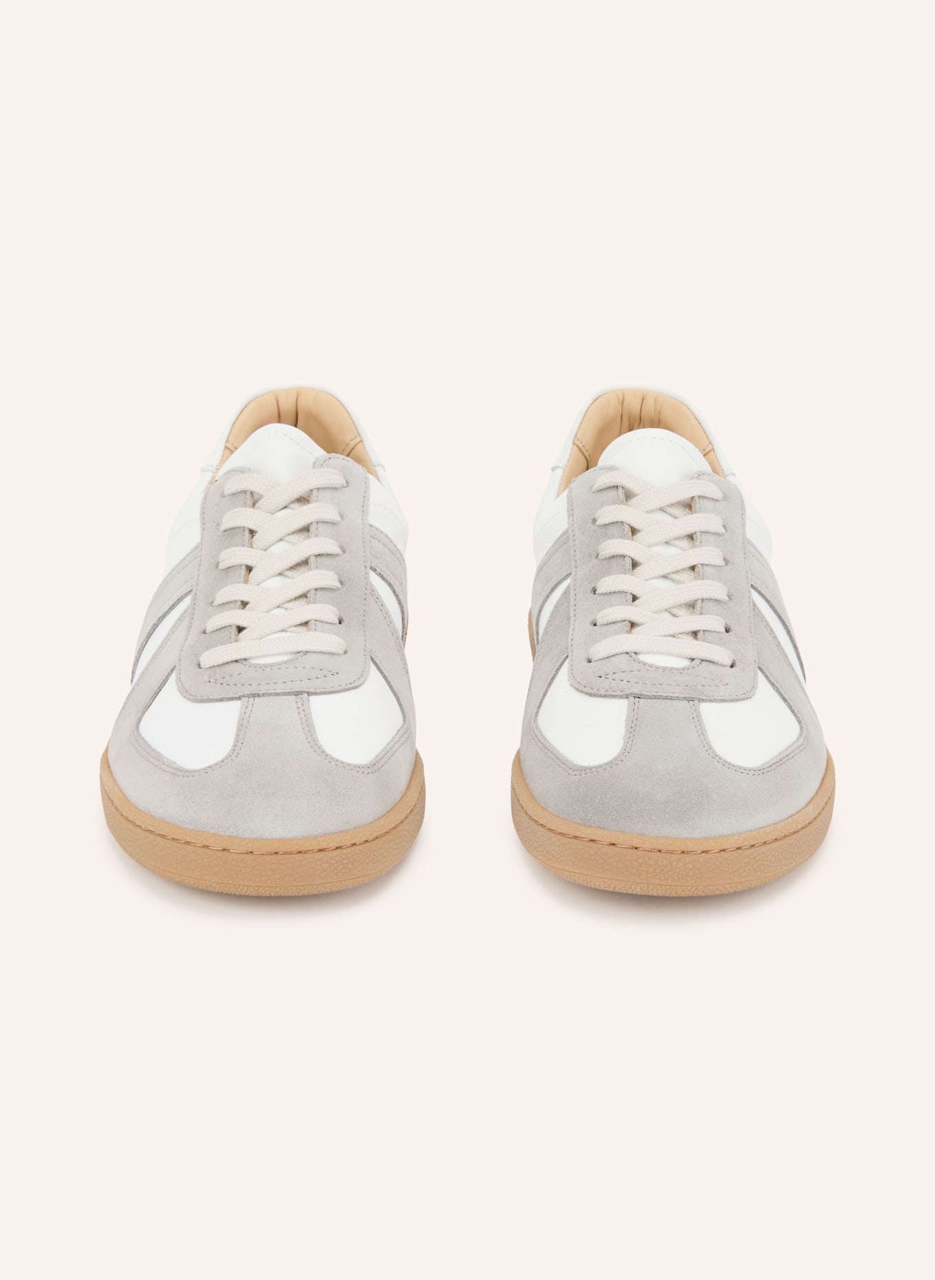 PAUL Sneaker: WEISS / GRAU
