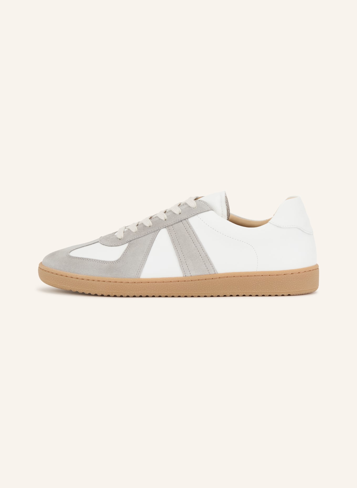 PAUL Sneaker: WEISS / GRAU