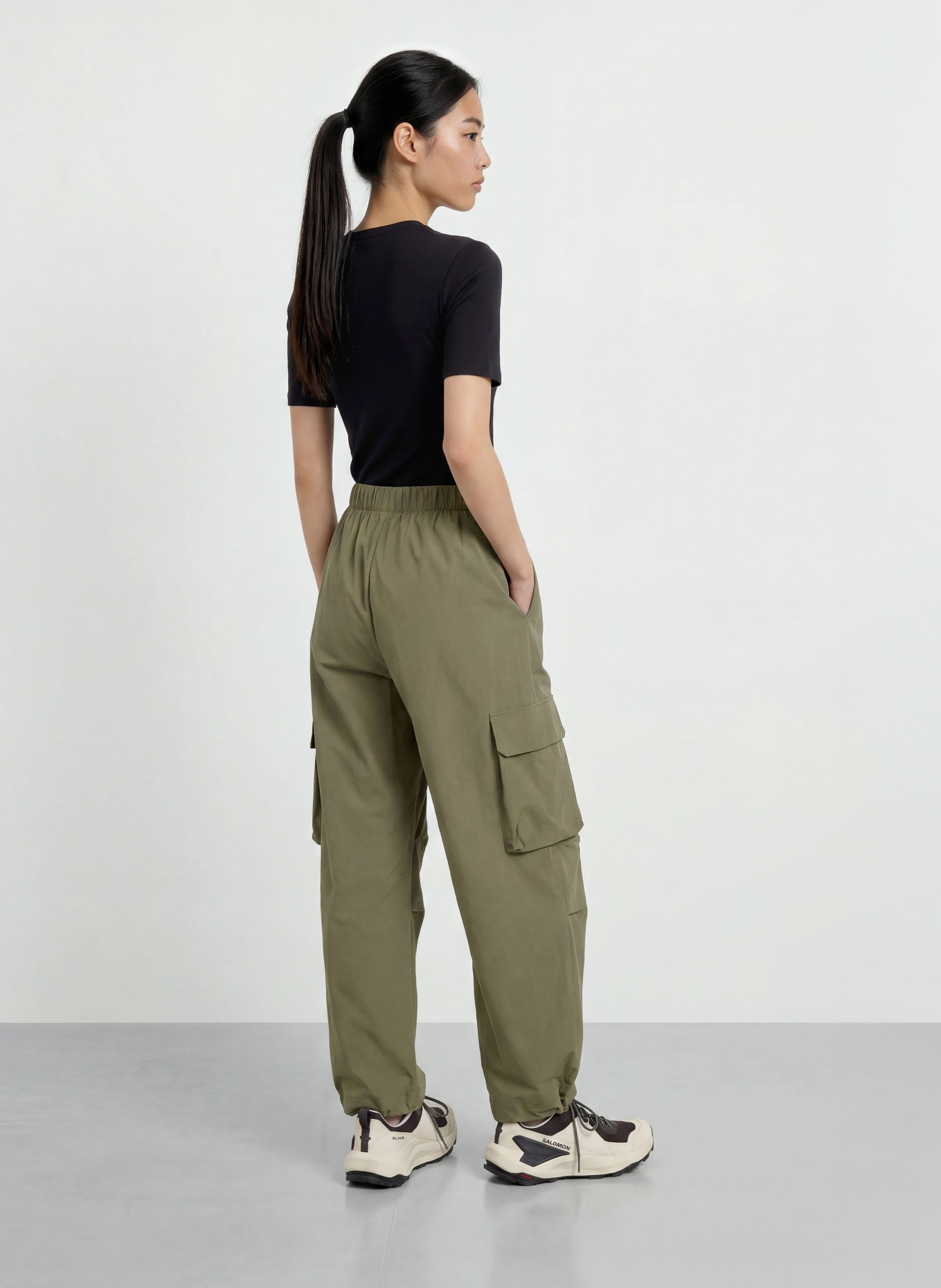 SALEWA T-shirt technique en laine mérinos: NOIR
