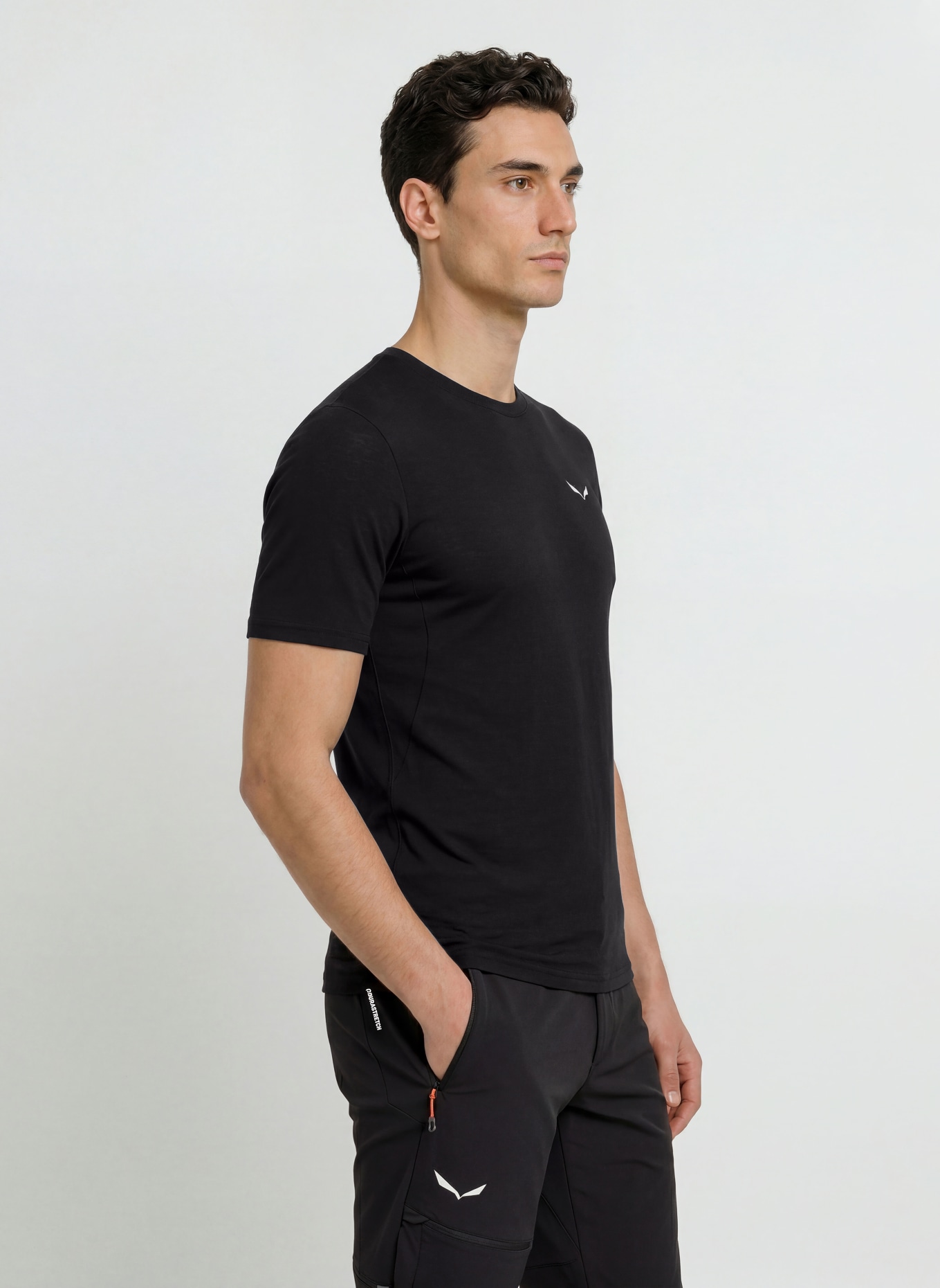 SALEWA Functioneel shirt CRISTALLO WARM met merinowol: ZWART