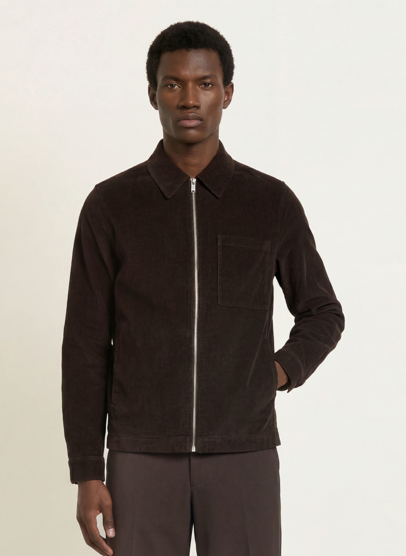 DRYKORN Cord-Overjacket JERSON: DUNKELBRAUN