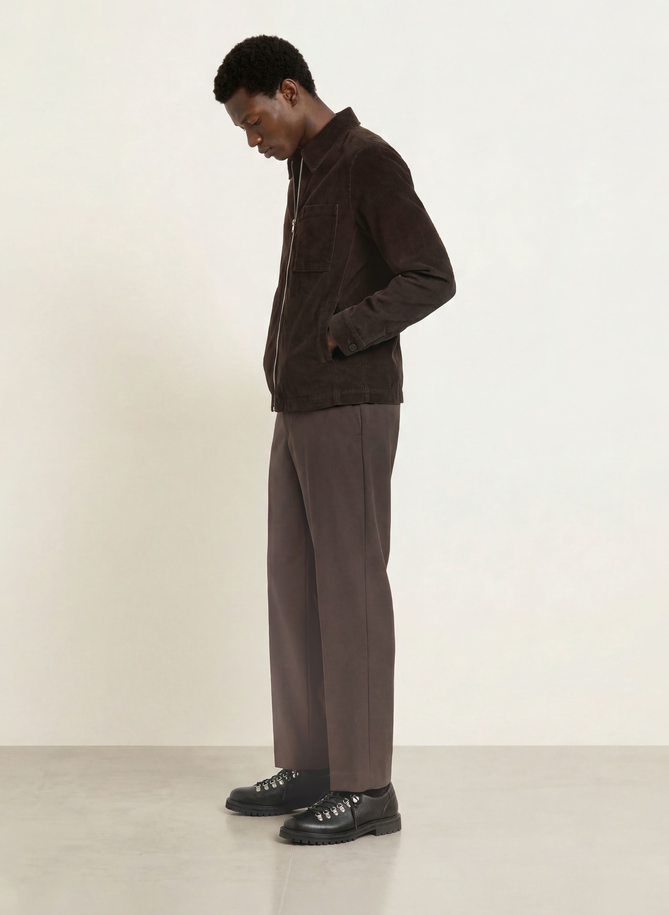 DRYKORN Cord-Overjacket JERSON: DUNKELBRAUN
