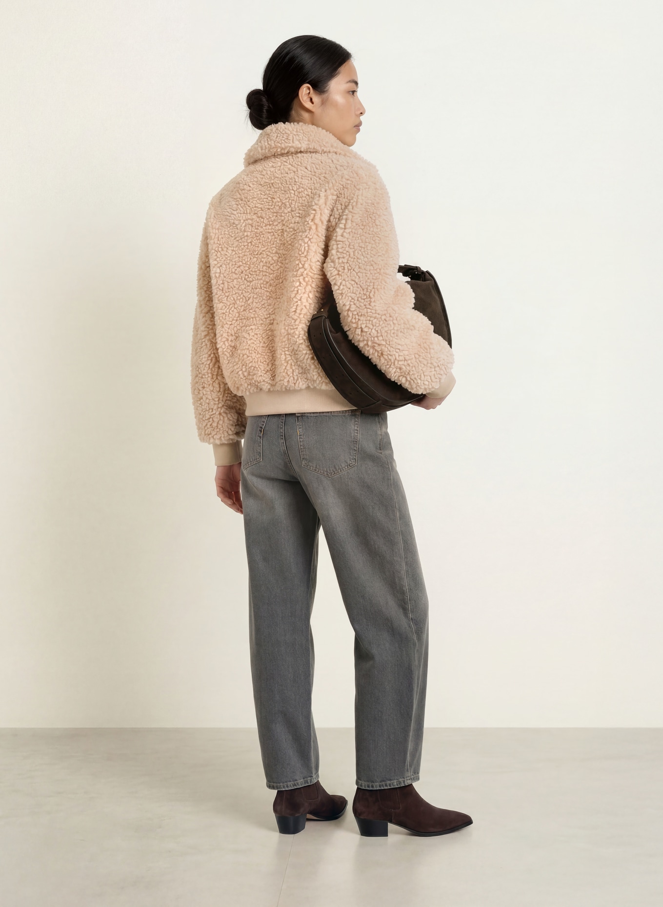 Marc O'Polo DENIM Teddyjacka: BEIGE
