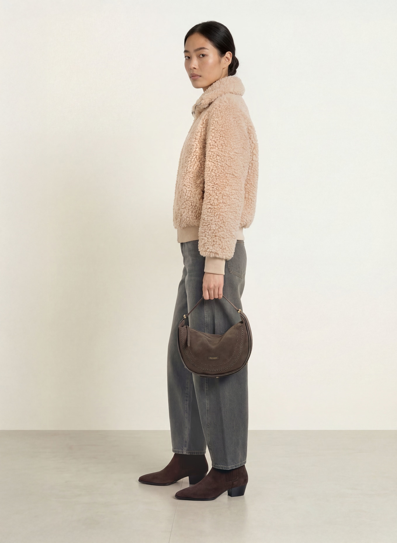 Marc O'Polo DENIM Teddyjacka: BEIGE
