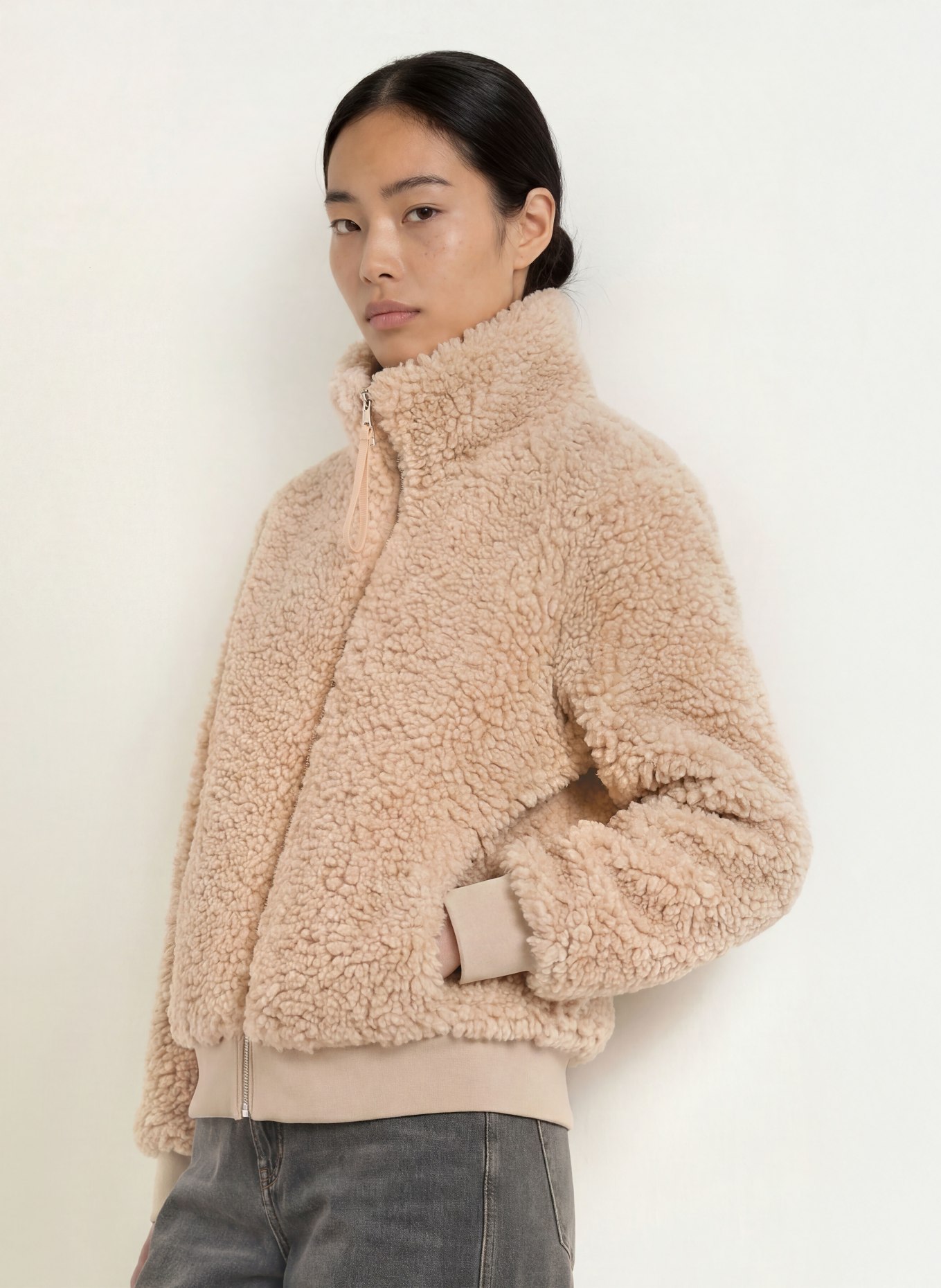Marc O'Polo DENIM Teddyjacka: BEIGE