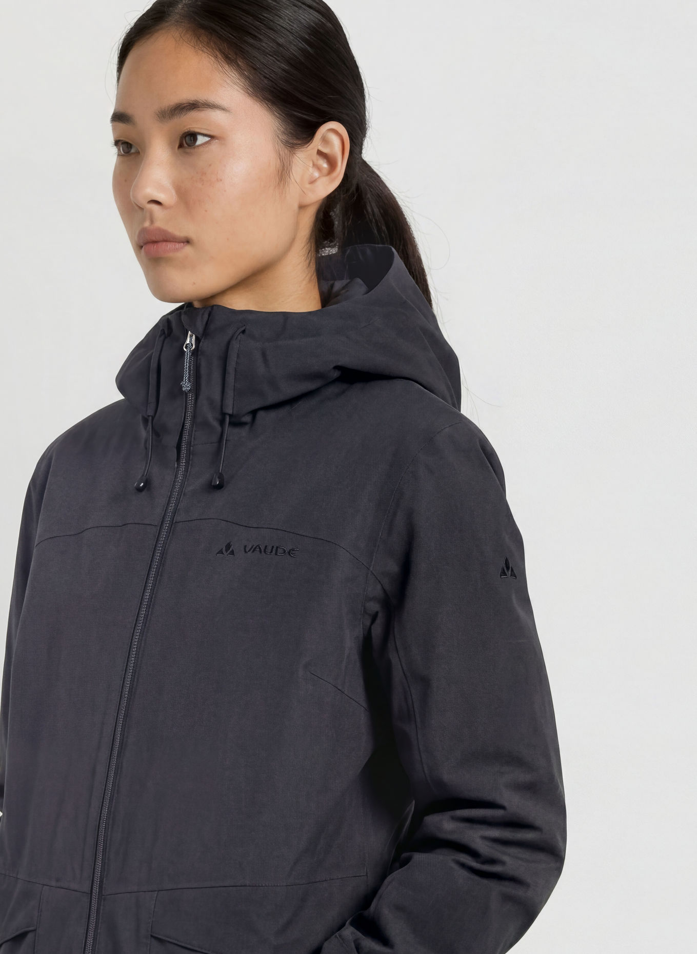 VAUDE SKOMER III outdoor jacket: BLACK