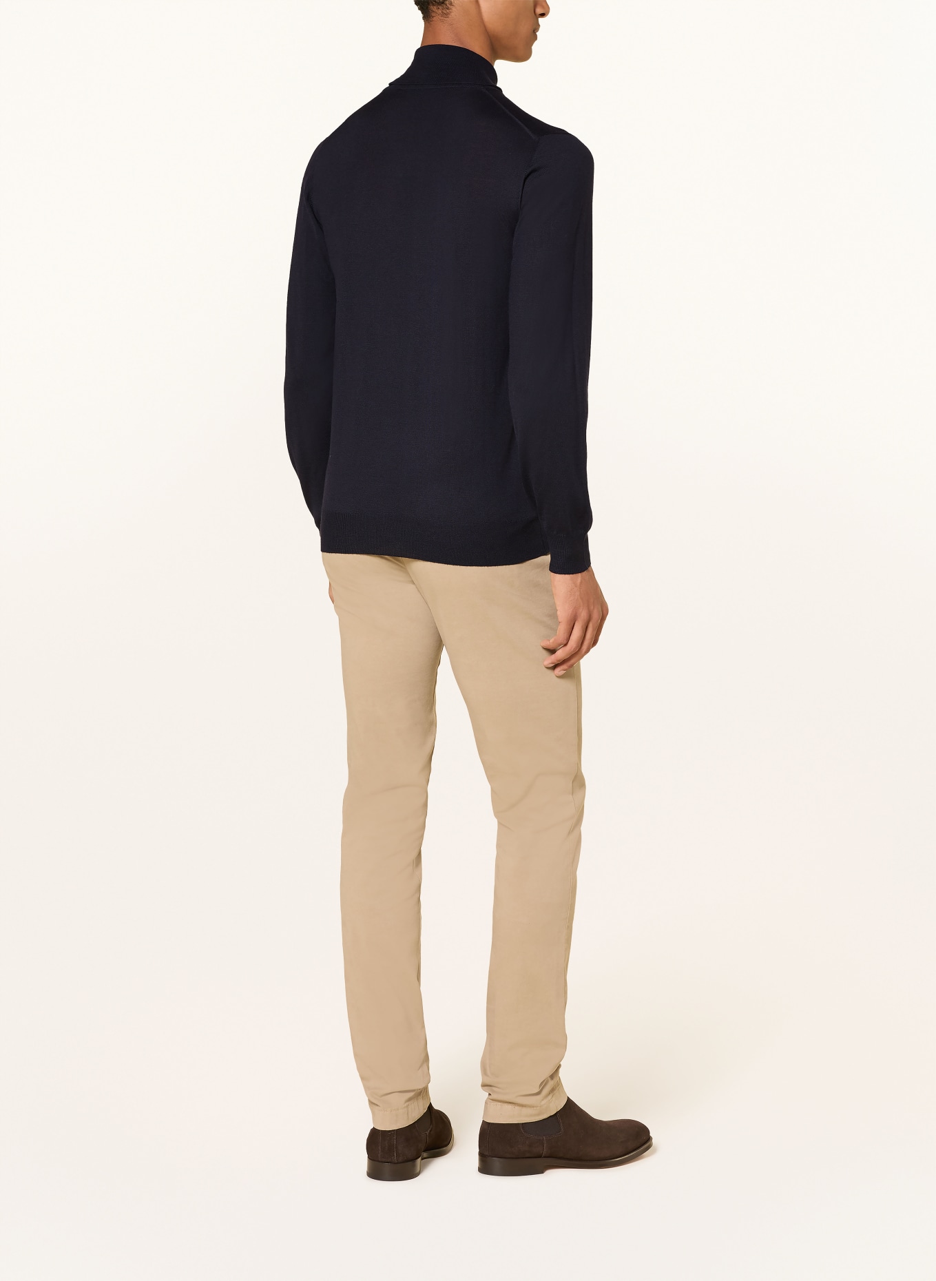 FEDELI Rollkragenpullover LANA: DUNKELBLAU