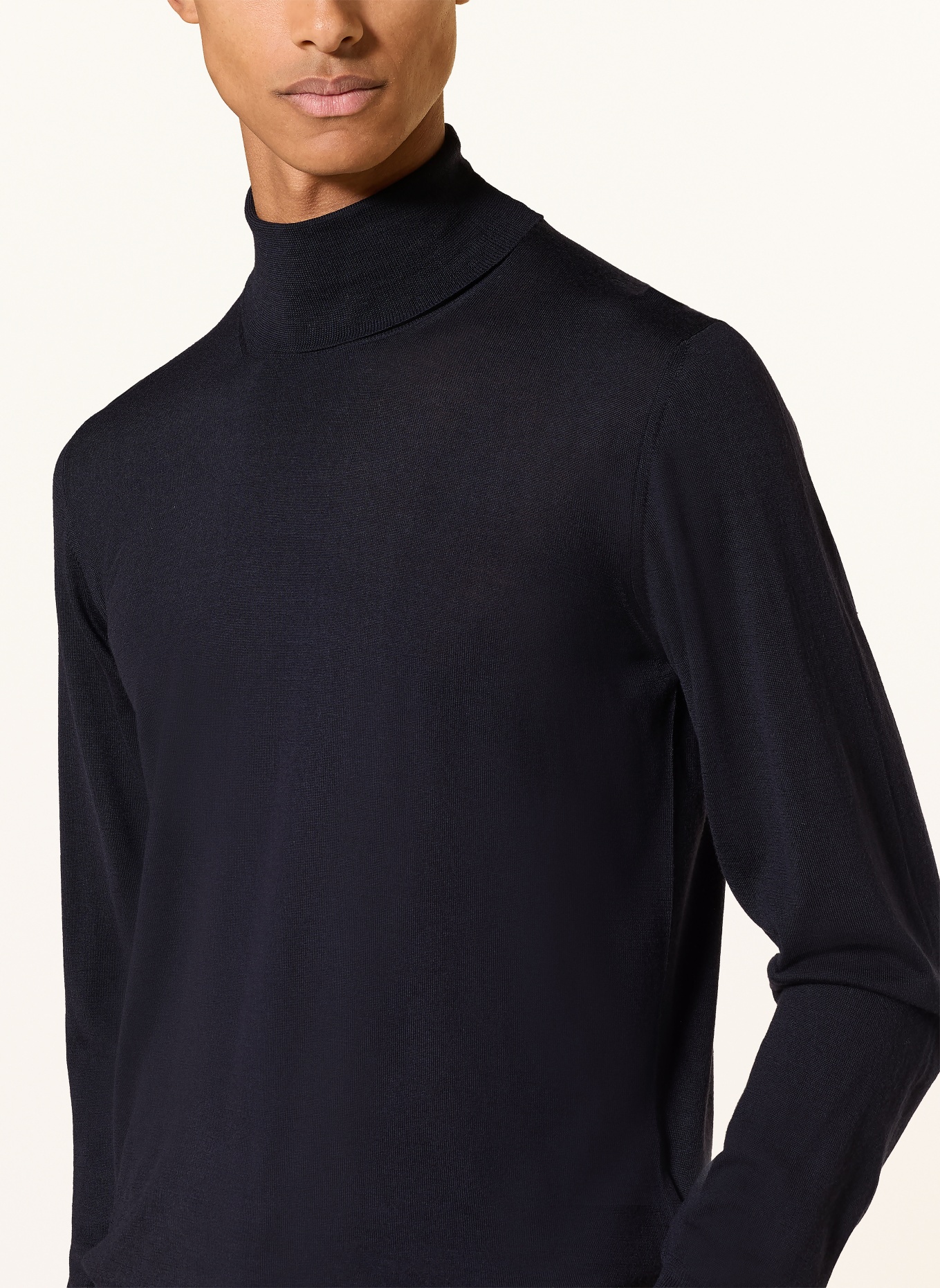 FEDELI Rollkragenpullover LANA: DUNKELBLAU