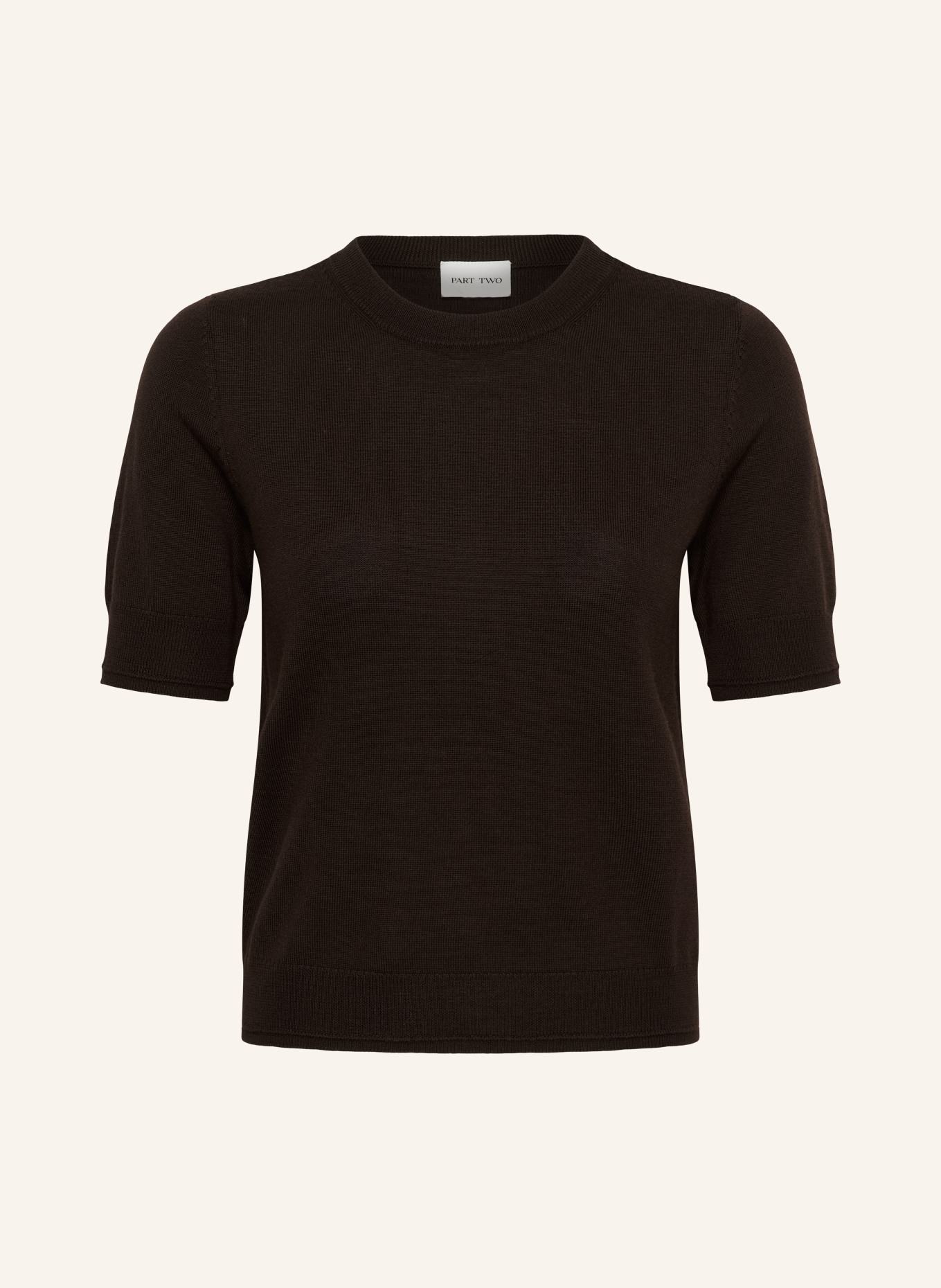 Part Two Gebreid shirt NATANYAPW: MARRON FONCÉ