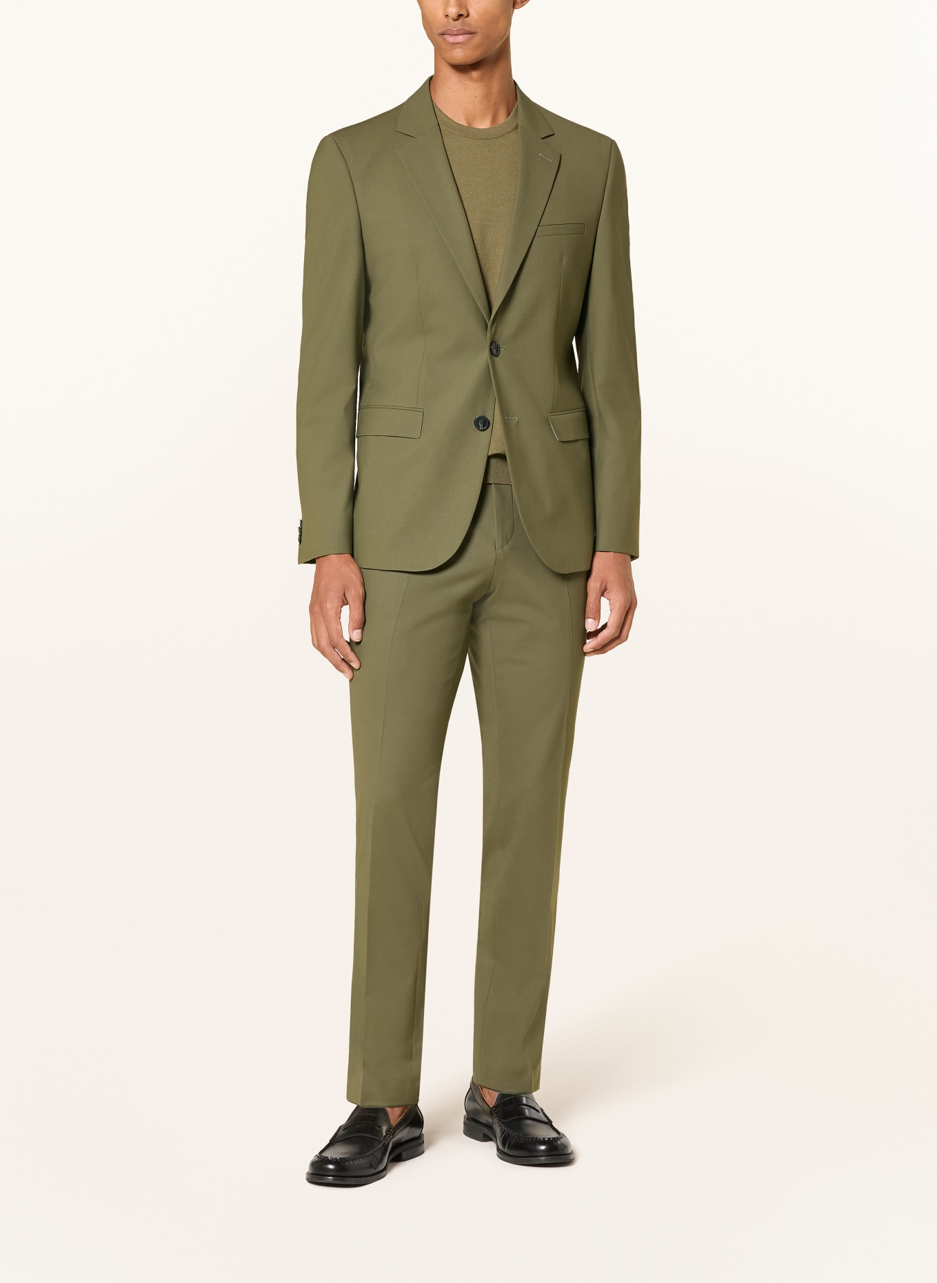 HUGO Suit trousers HESTEN extra slim fit: 388 OPEN GREEN