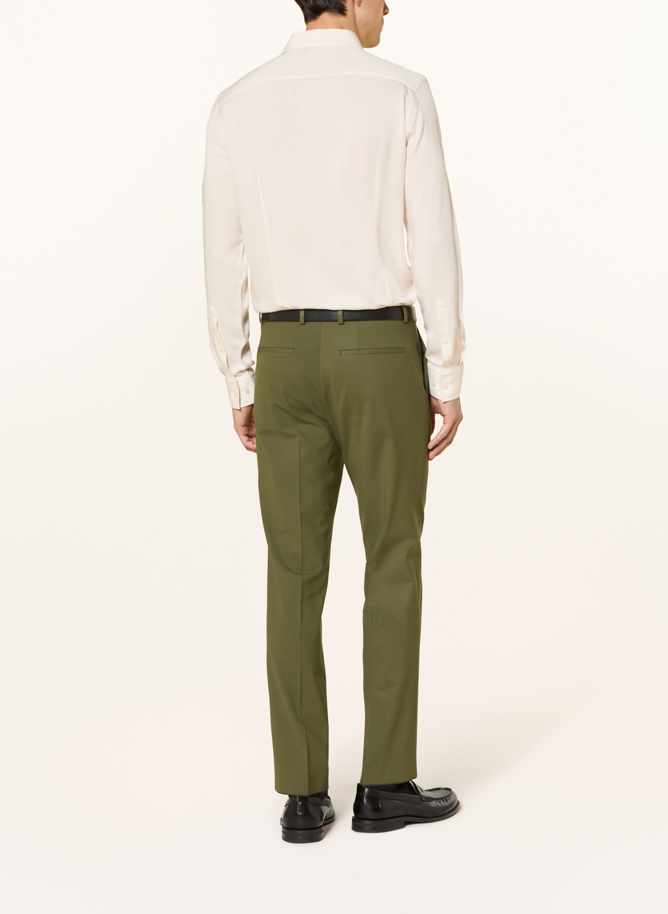 HUGO Oblekové kalhoty HESTEN Extra Slim Fit: 388 OPEN GREEN