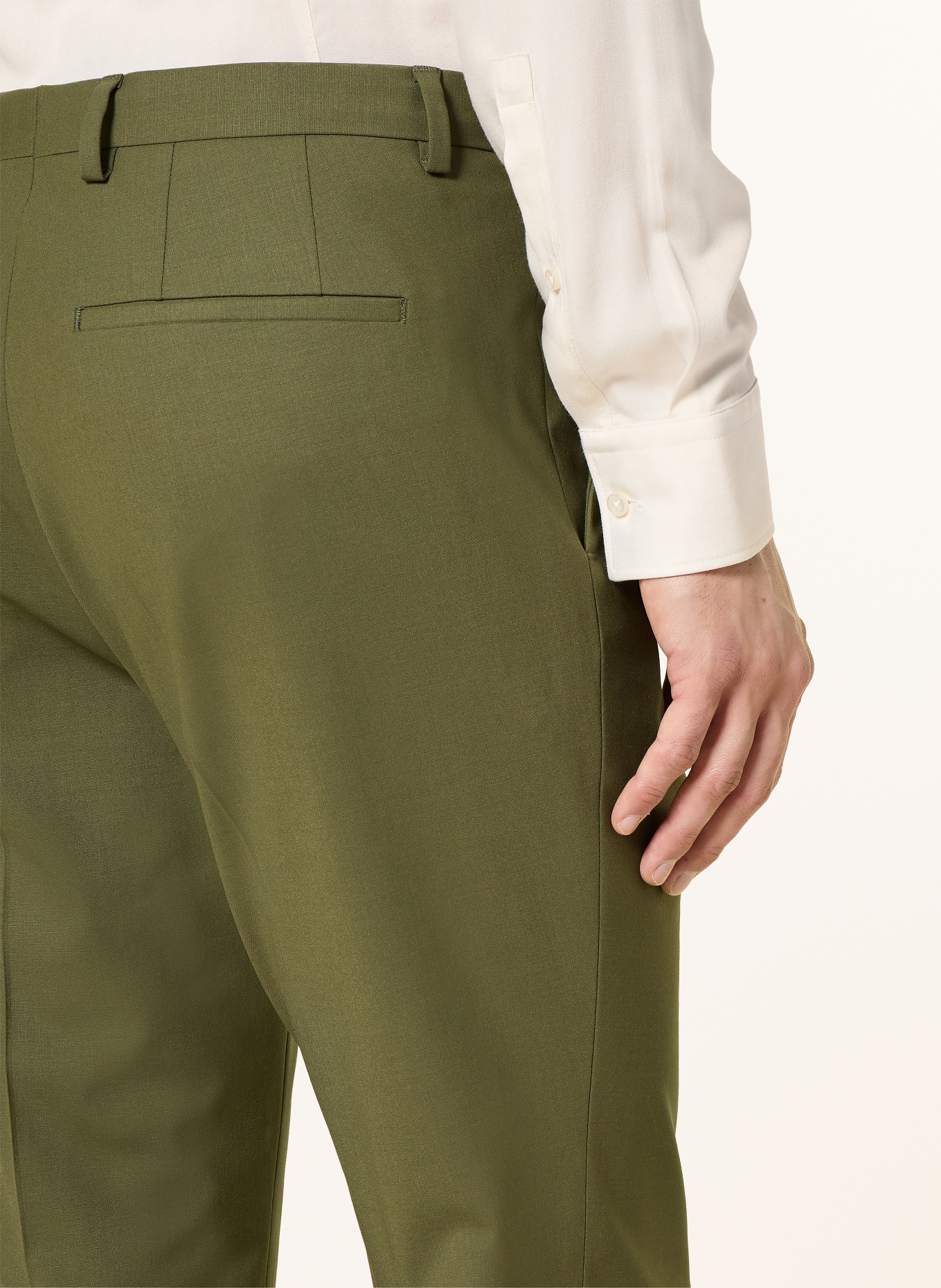 HUGO Oblekové kalhoty HESTEN Extra Slim Fit: 388 OPEN GREEN