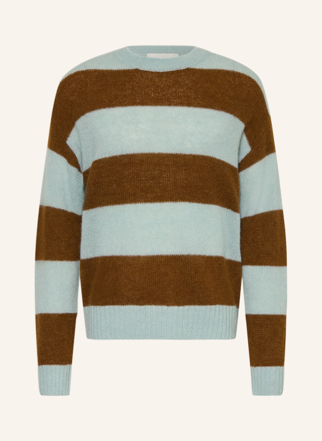 CLOSED Pullover: HELLBLAU / BRAUN