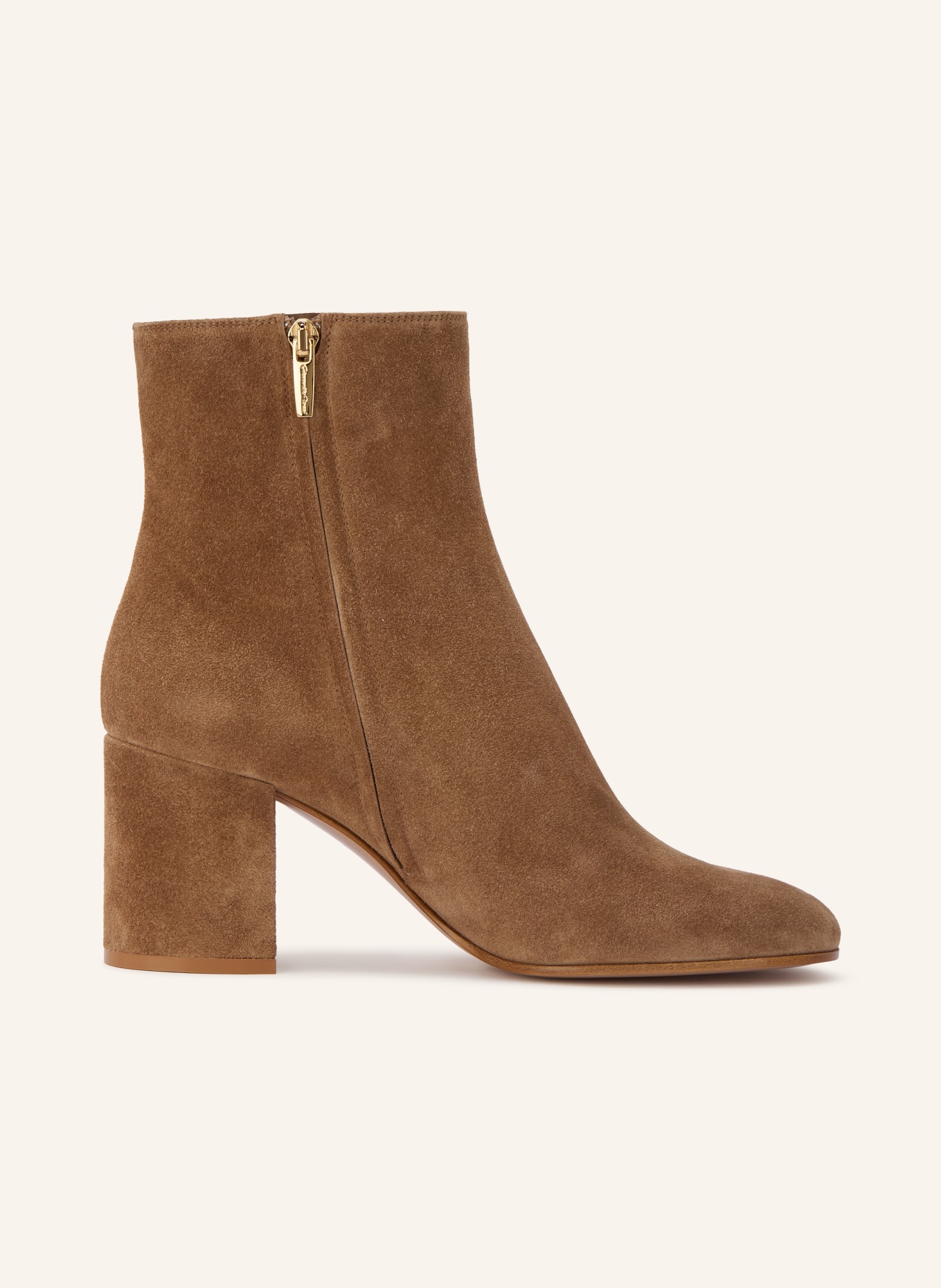 Gianvito Rossi Stiefeletten JOELLE: CAMEL / GOLD