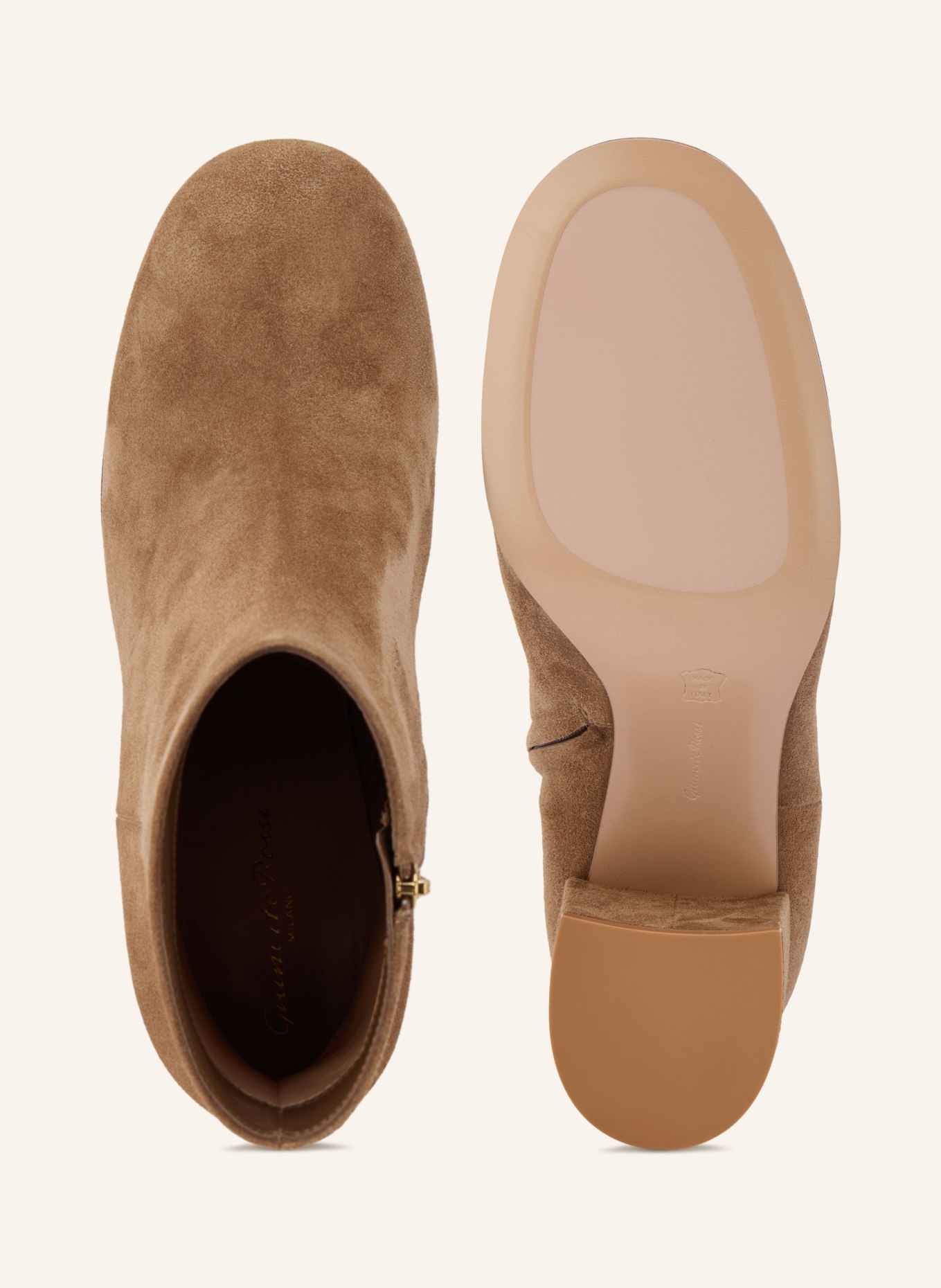 Gianvito Rossi Stiefeletten JOELLE: CAMEL / GOLD
