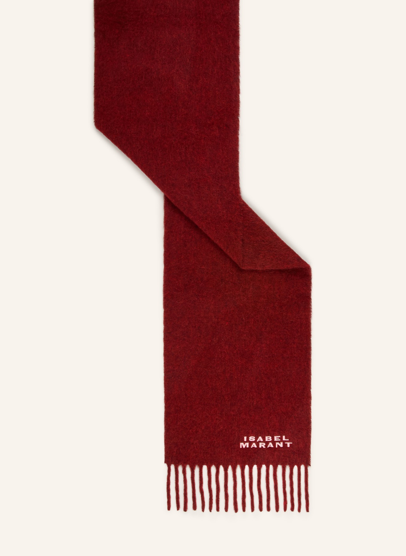 ISABEL MARANT Alpaca sjaal FIRNY: ROOD / ROSE CLAIR