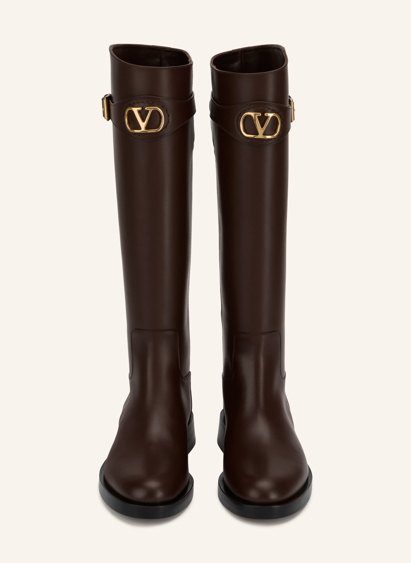 VALENTINO GARAVANI Stiefel VLOGO SIGNATURE: BRAUN / GOLD