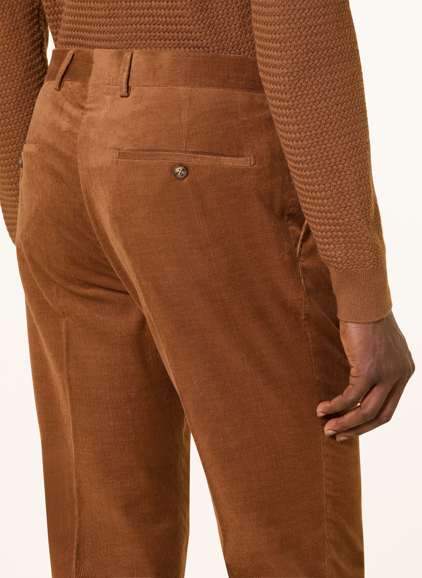 windsor. Pantalon de costume SILVI Shaped Fit en velours côtelé: 220 Rust/Copper 220