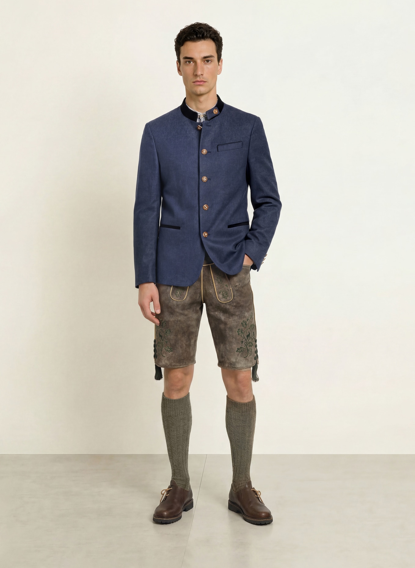 Grasegger Veste PARCIFAL: BLEU FONCÉ