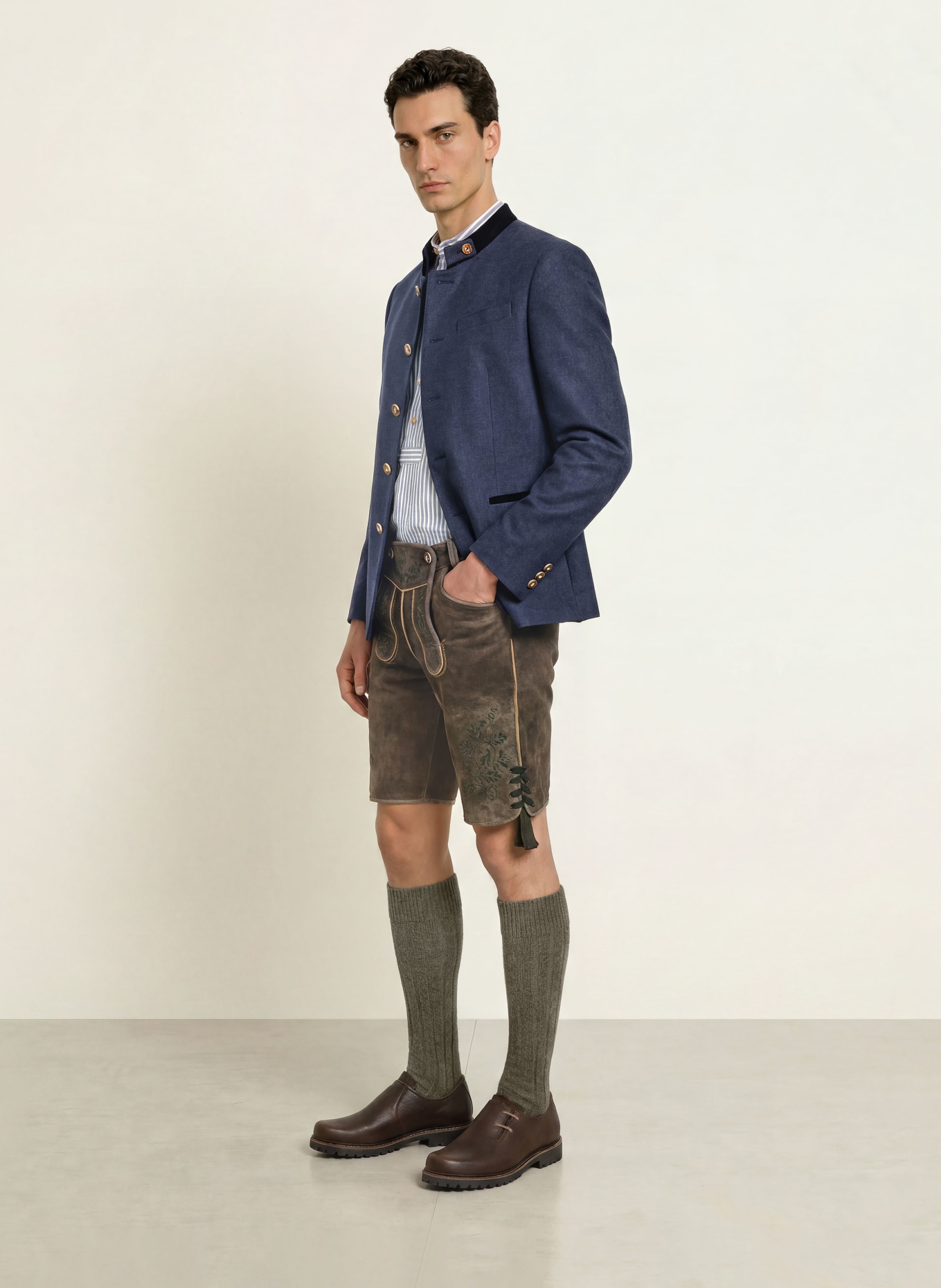 Grasegger Veste PARCIFAL: BLEU FONCÉ