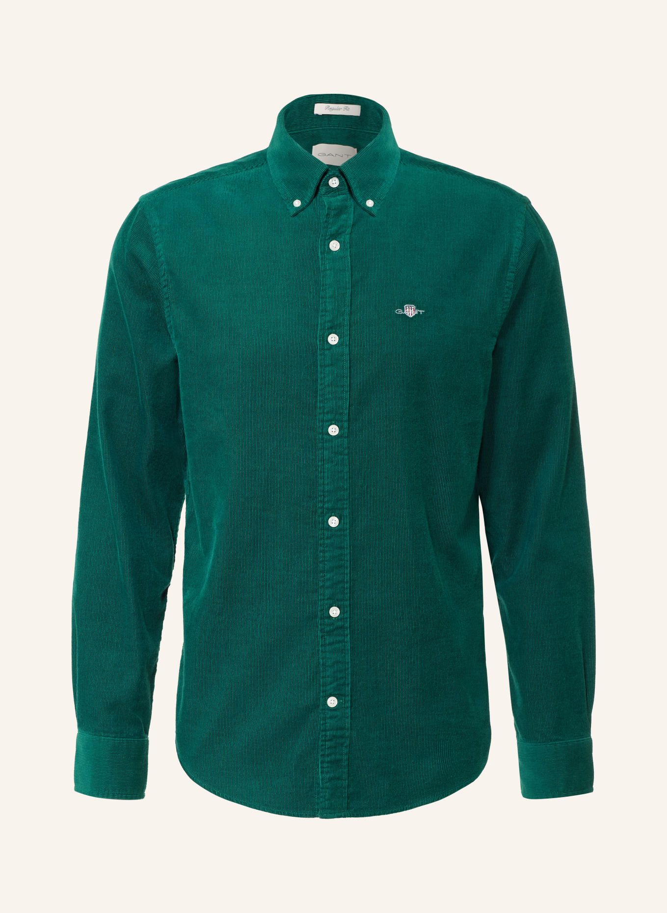 GANT Cord shirt regular fit: GREEN