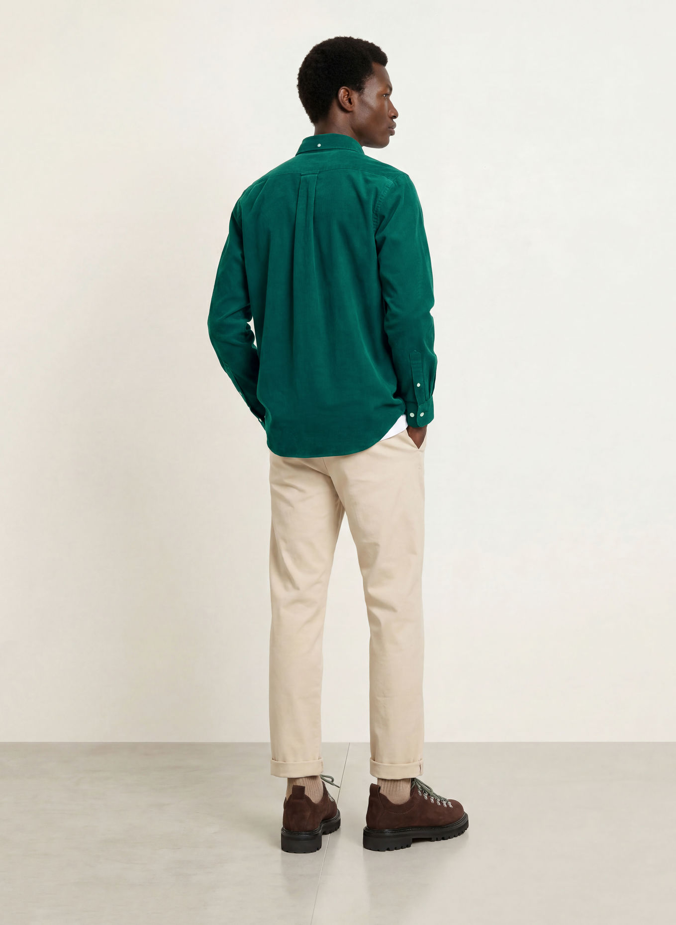 GANT Cord shirt regular fit: GREEN