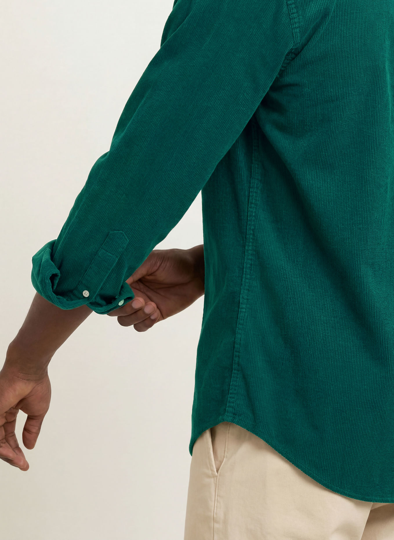 GANT Cord shirt regular fit: GREEN